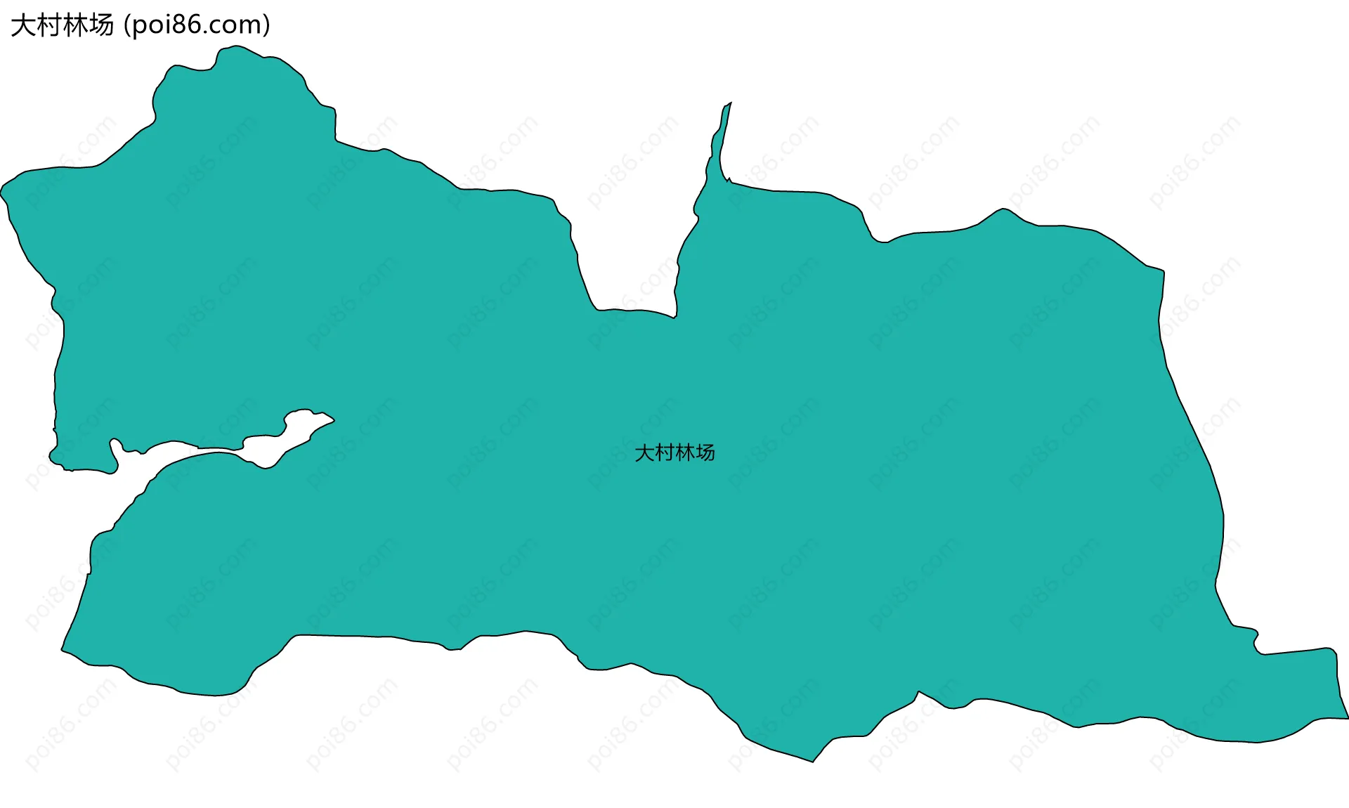 大村林场边界地图