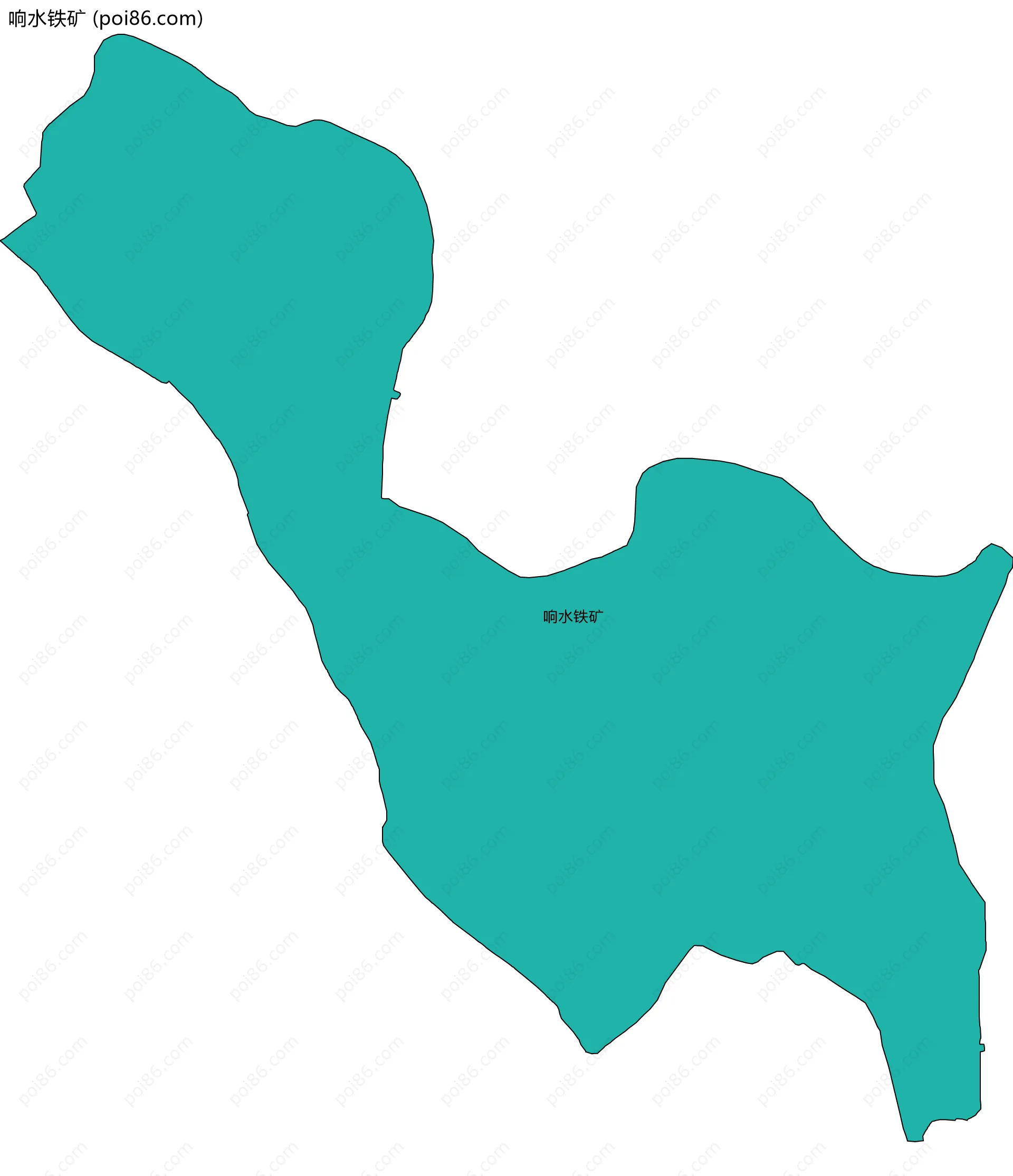 响水铁矿边界地图