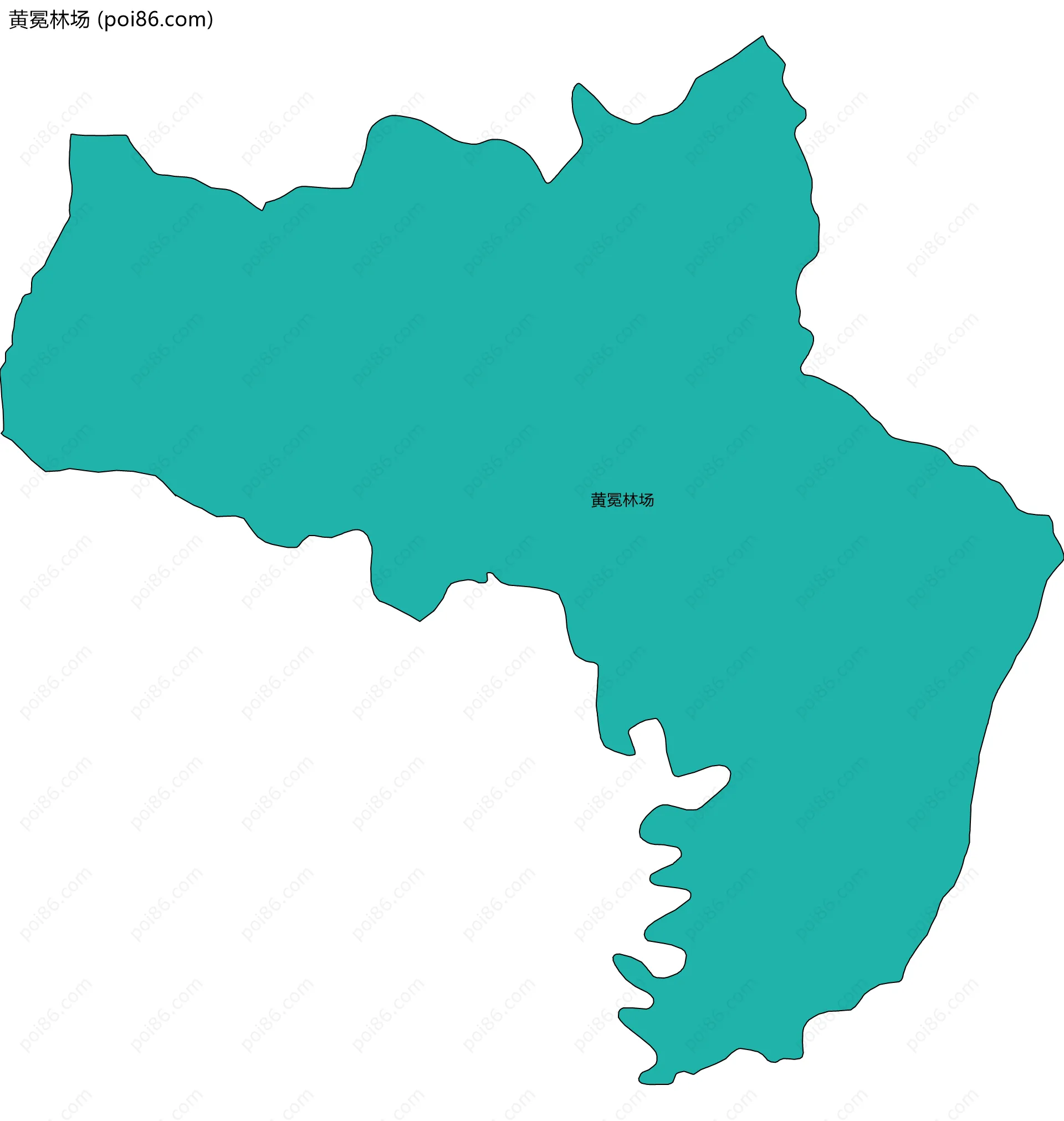 黄冕林场边界地图