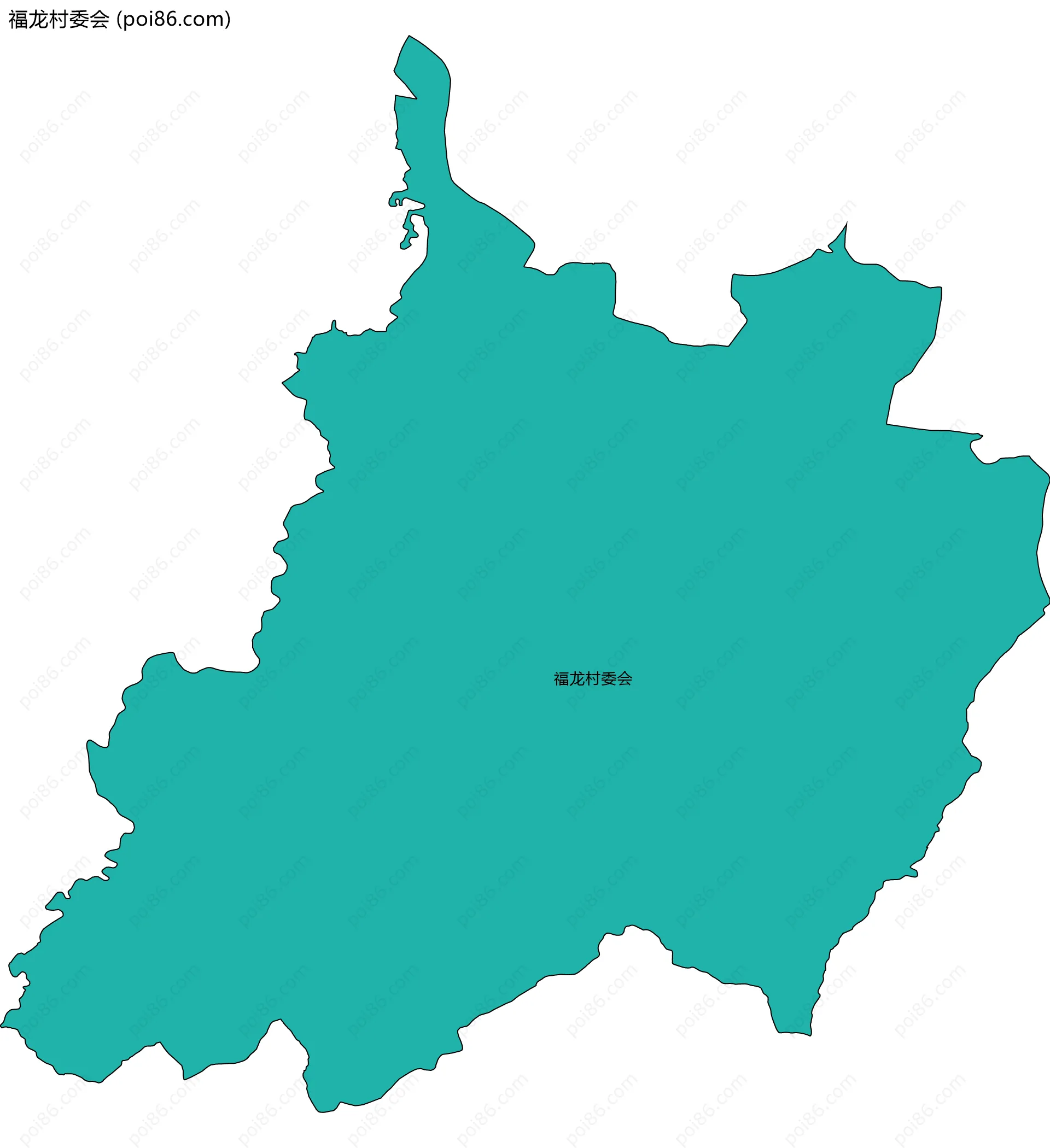 福龙村委会边界地图