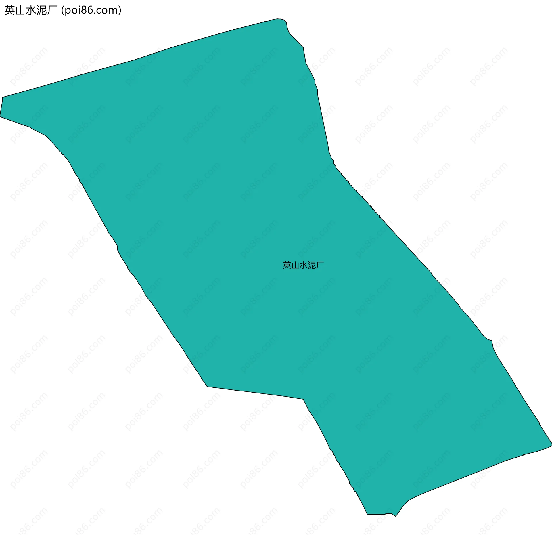 英山水泥厂边界地图