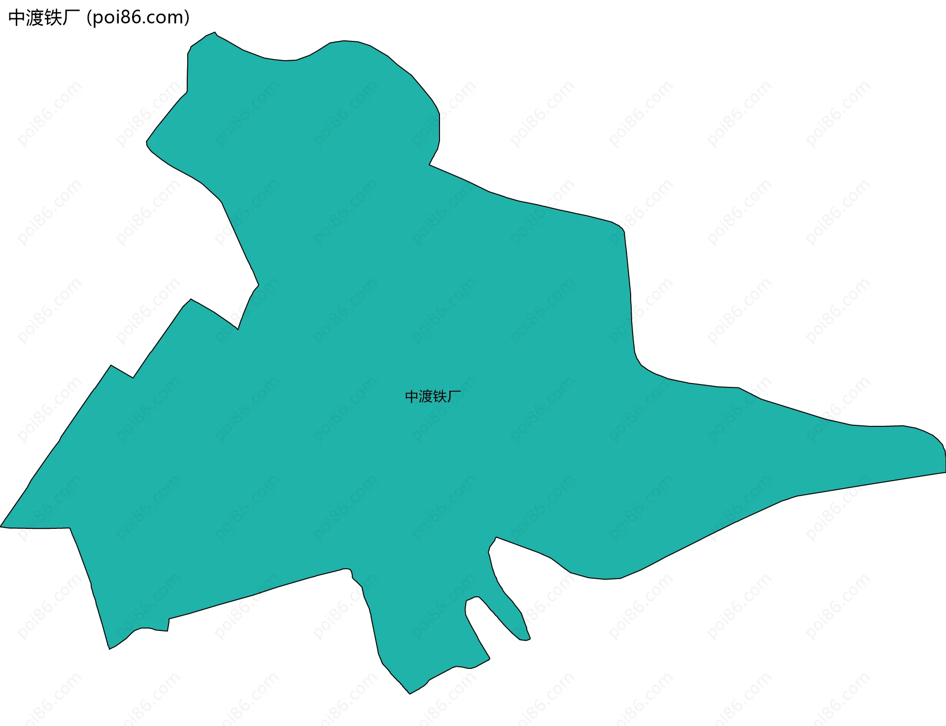 中渡铁厂边界地图