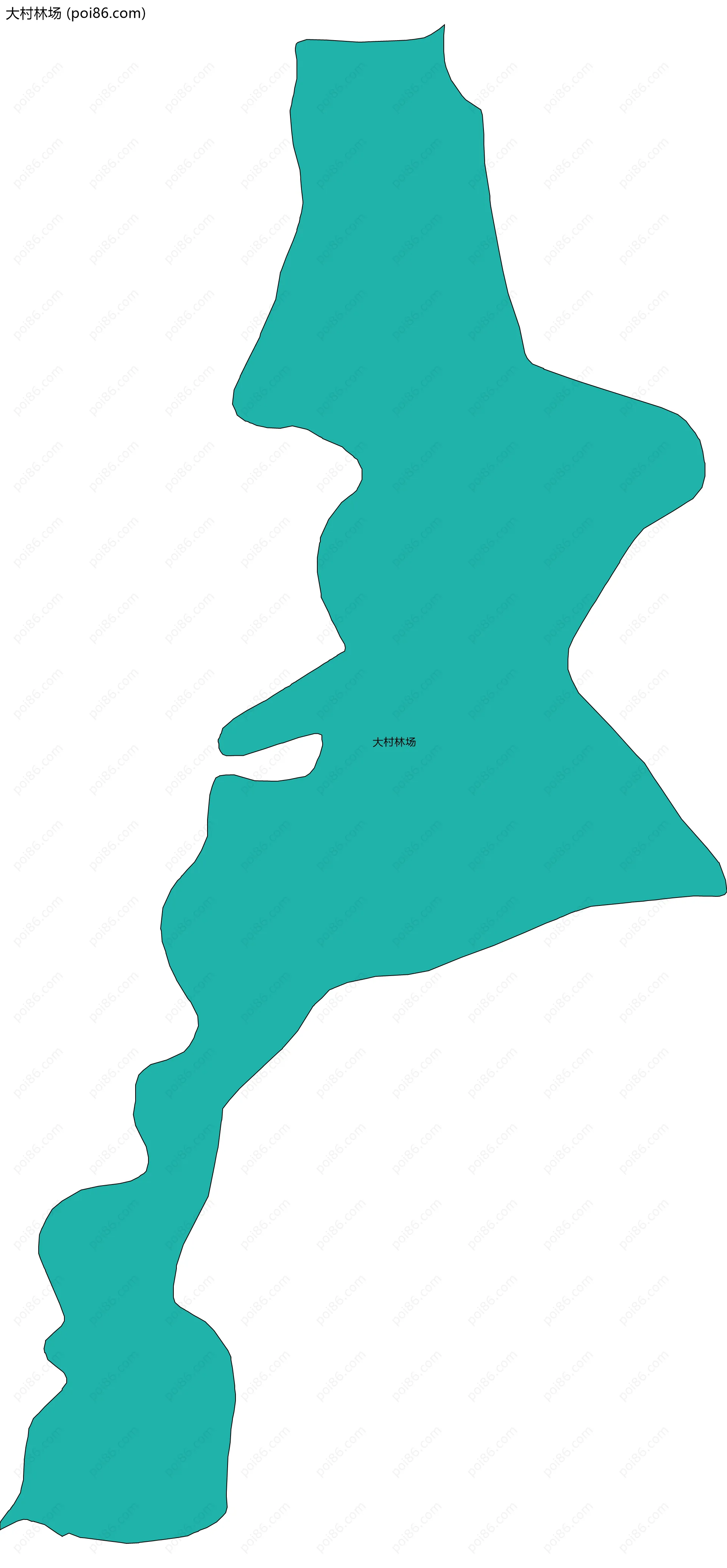 大村林场边界地图