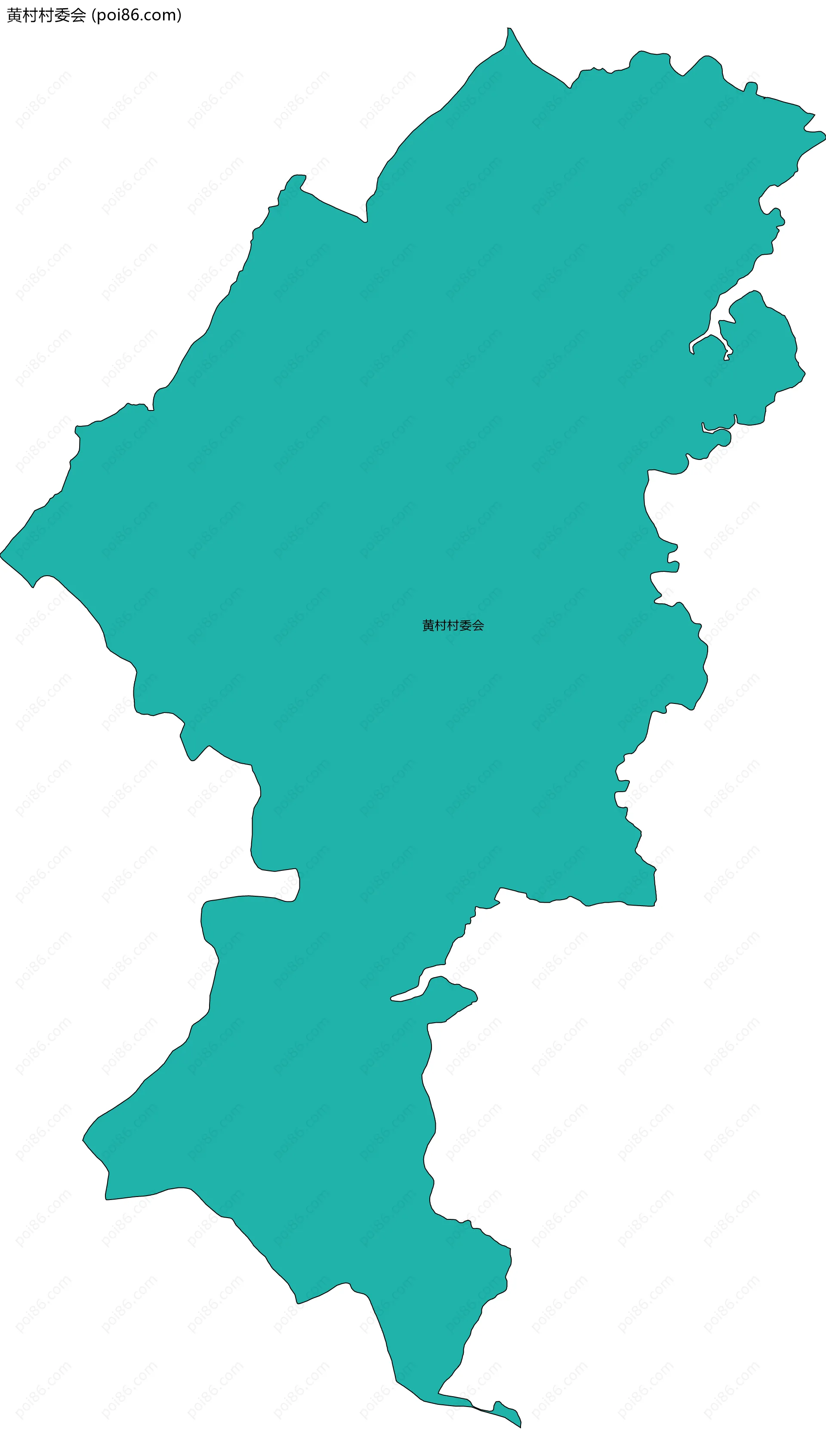 黄村村委会边界地图