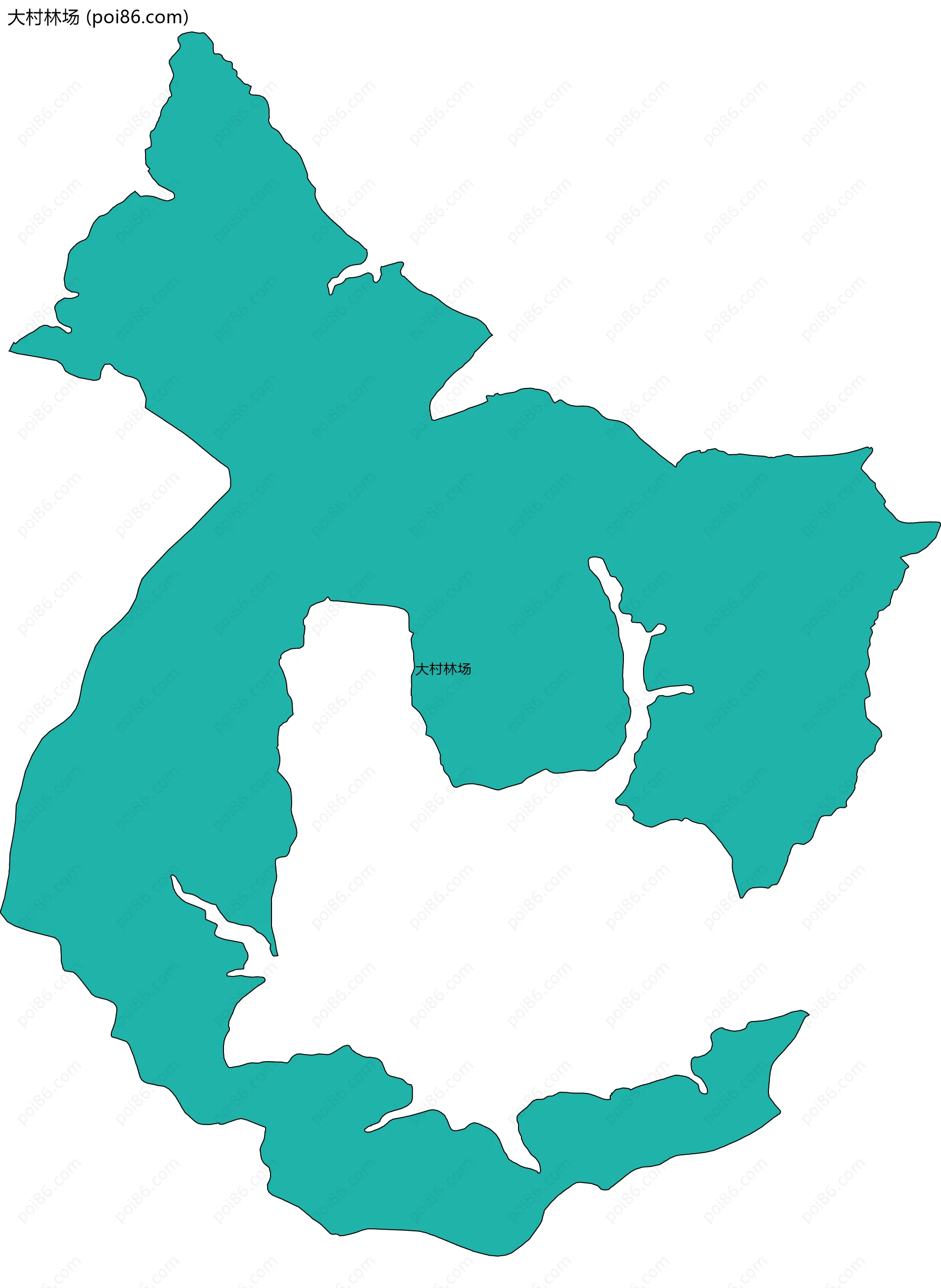 大村林场边界地图