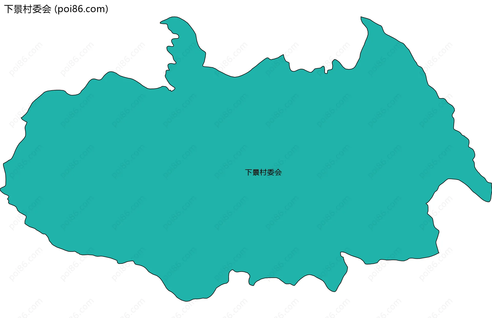 下景村委会边界地图