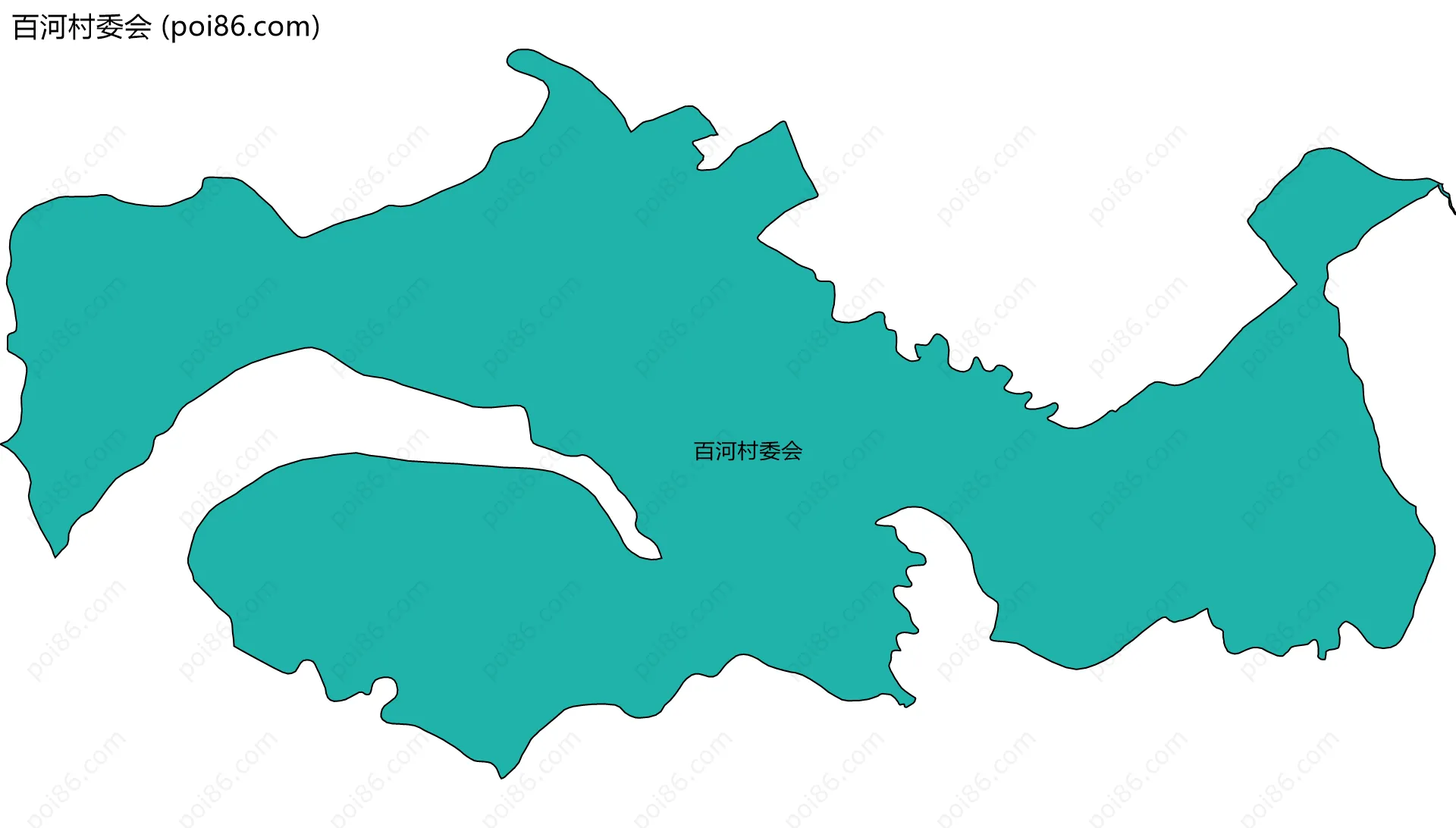 百河村委会边界地图