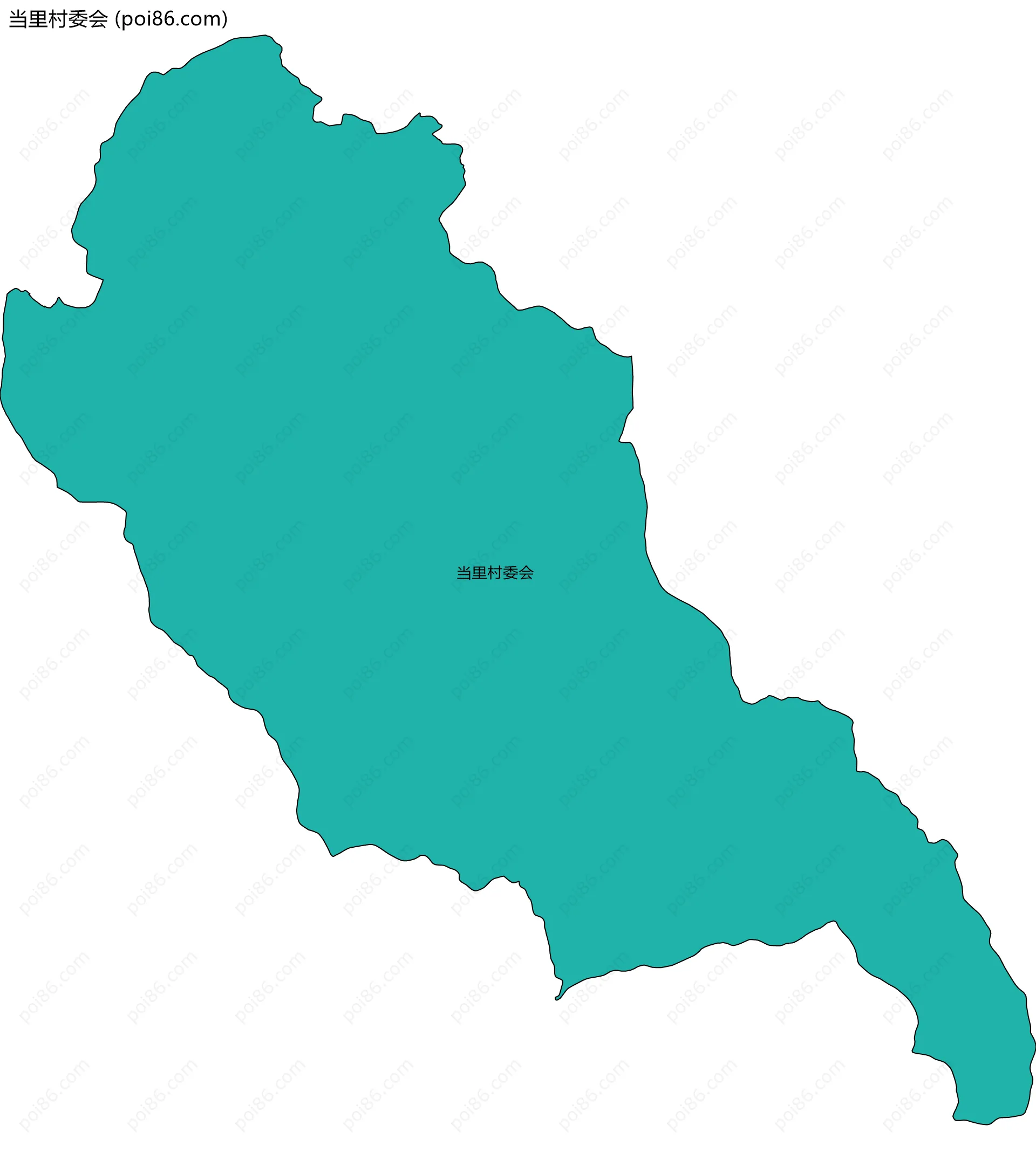 当里村委会边界地图