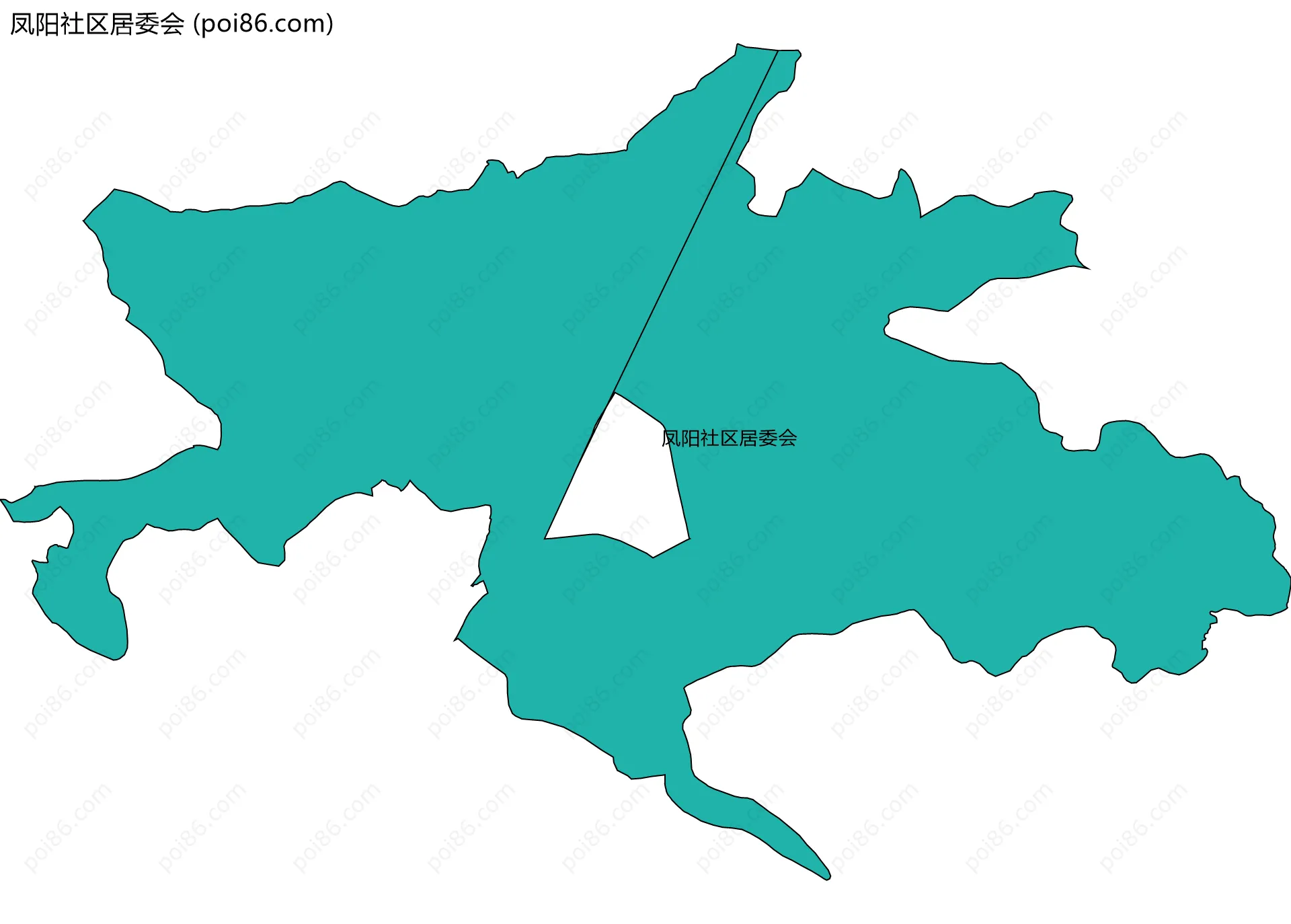 凤阳社区居委会边界地图
