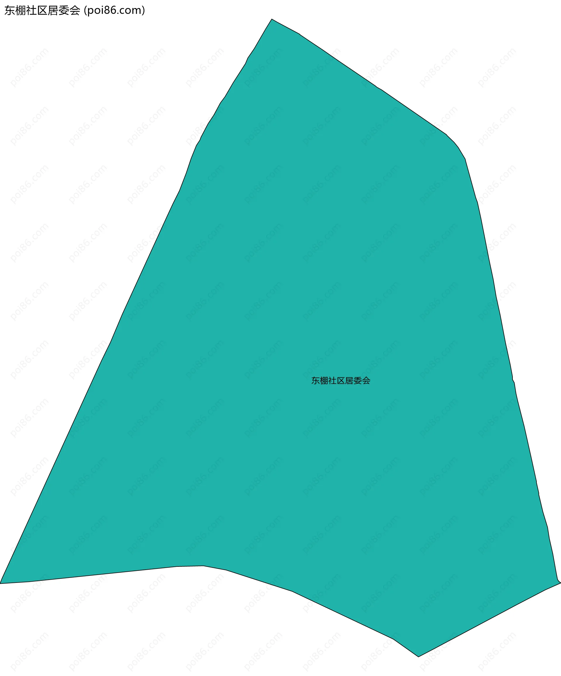 东棚社区居委会边界地图