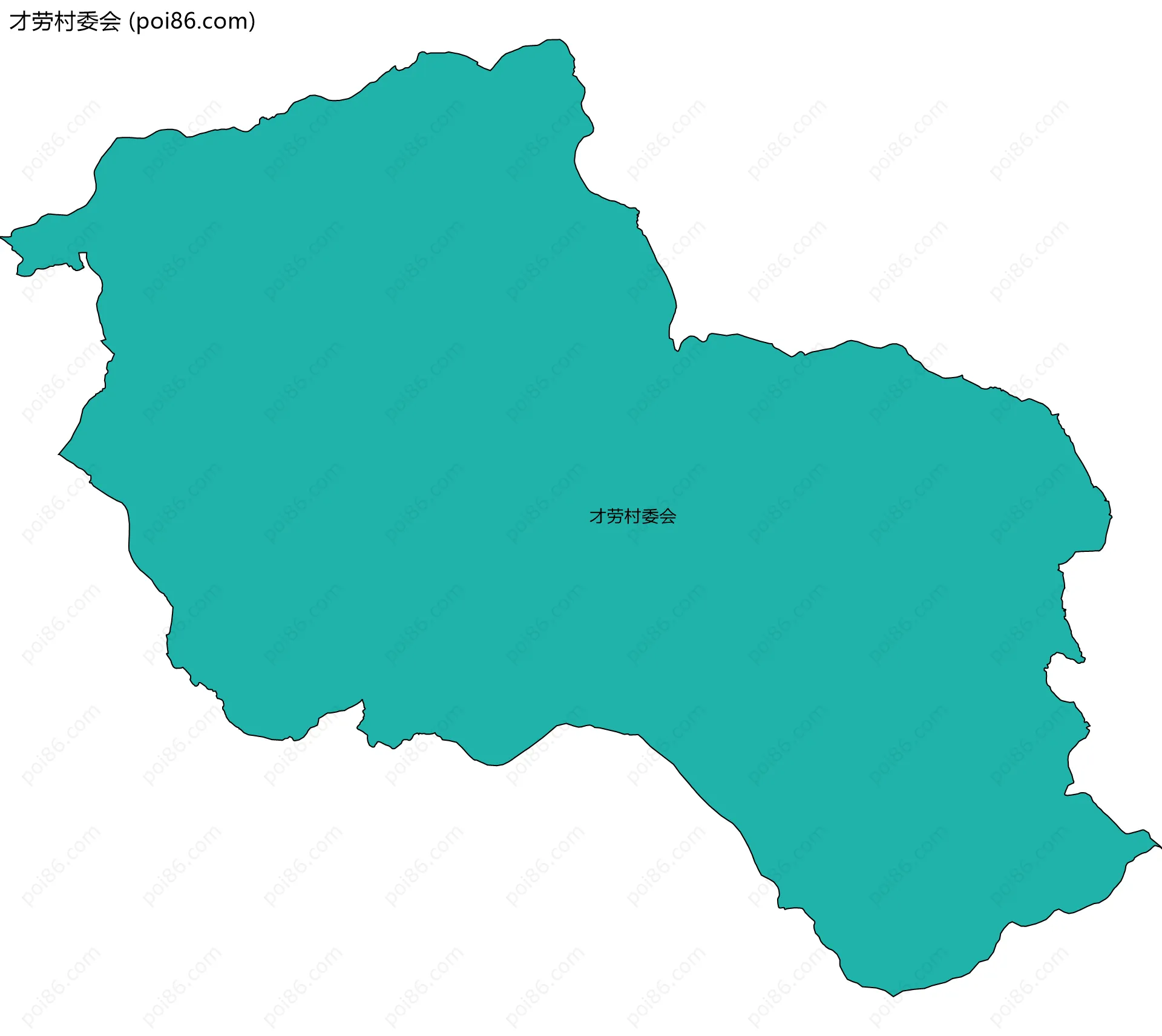 才劳村委会边界地图