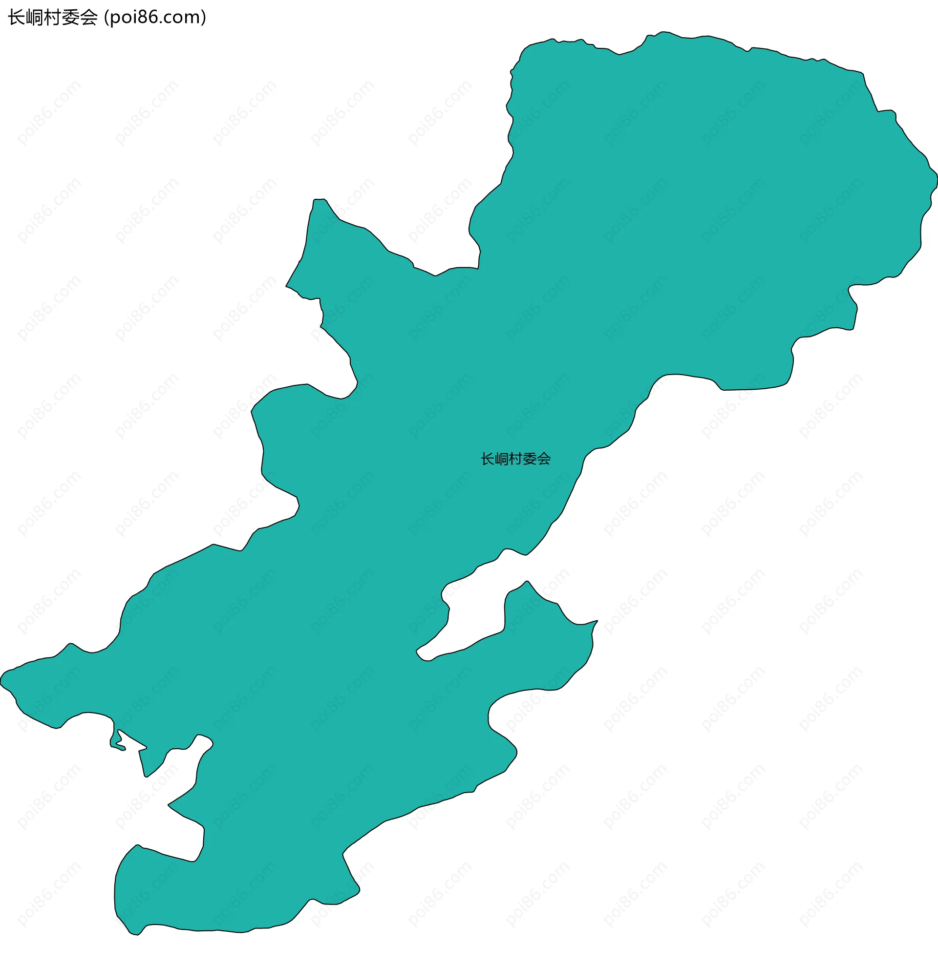 长峒村委会边界地图