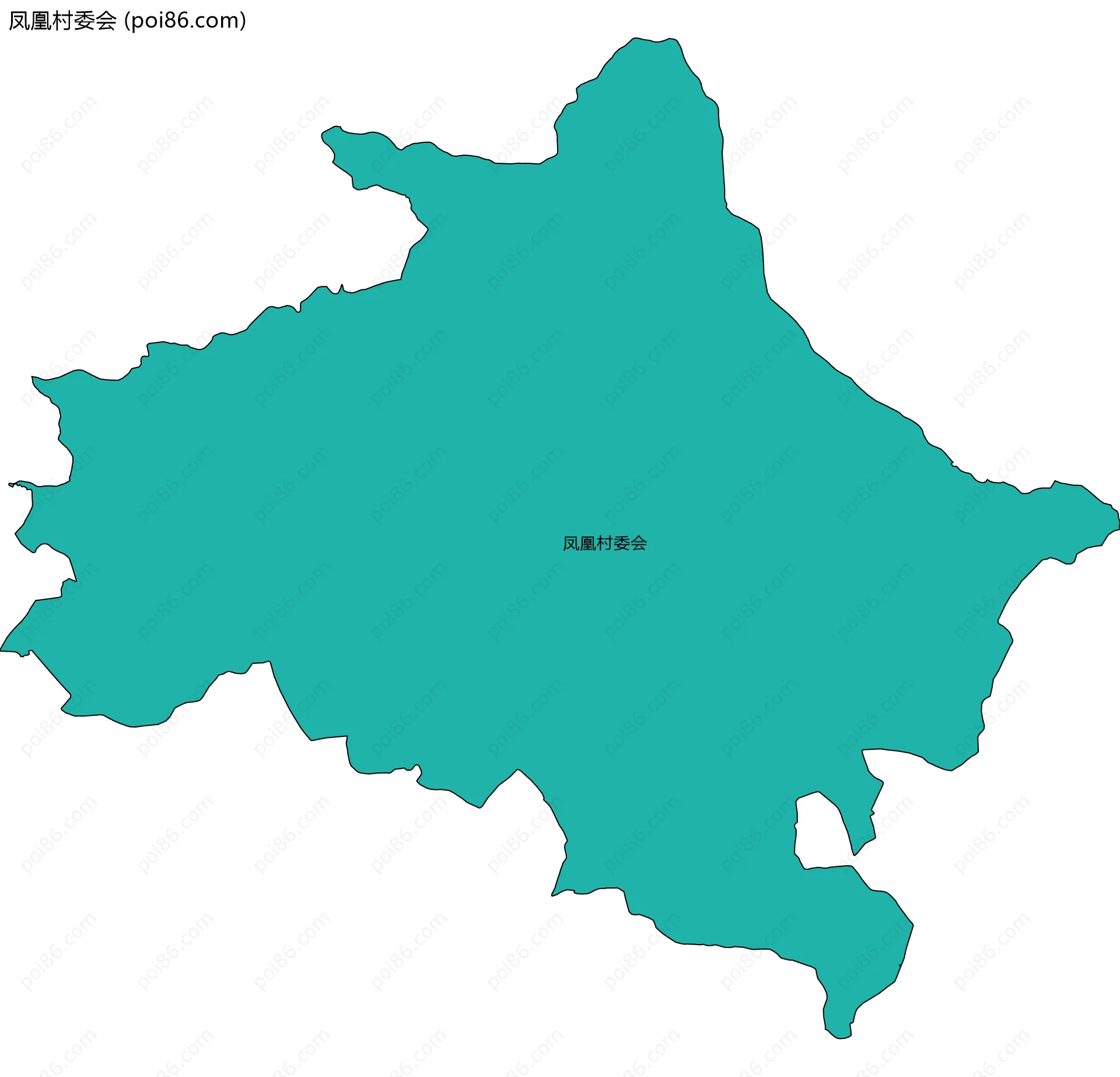 凤凰村委会边界地图