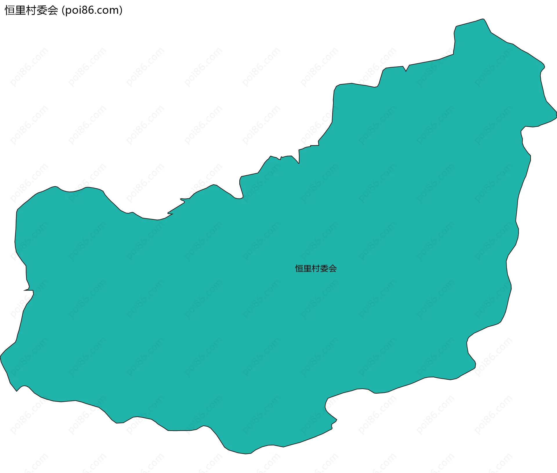 恒里村委会边界地图