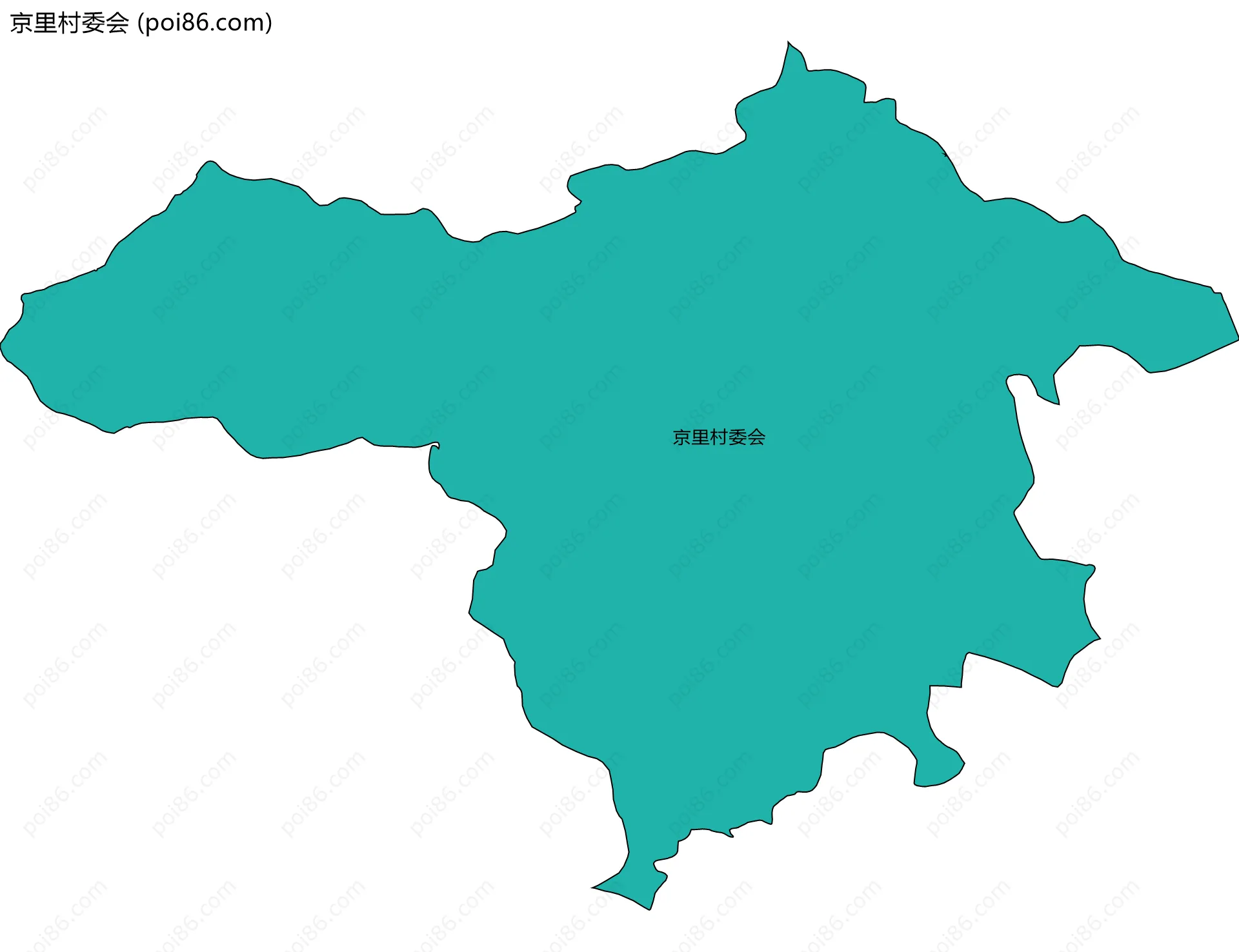 京里村委会边界地图