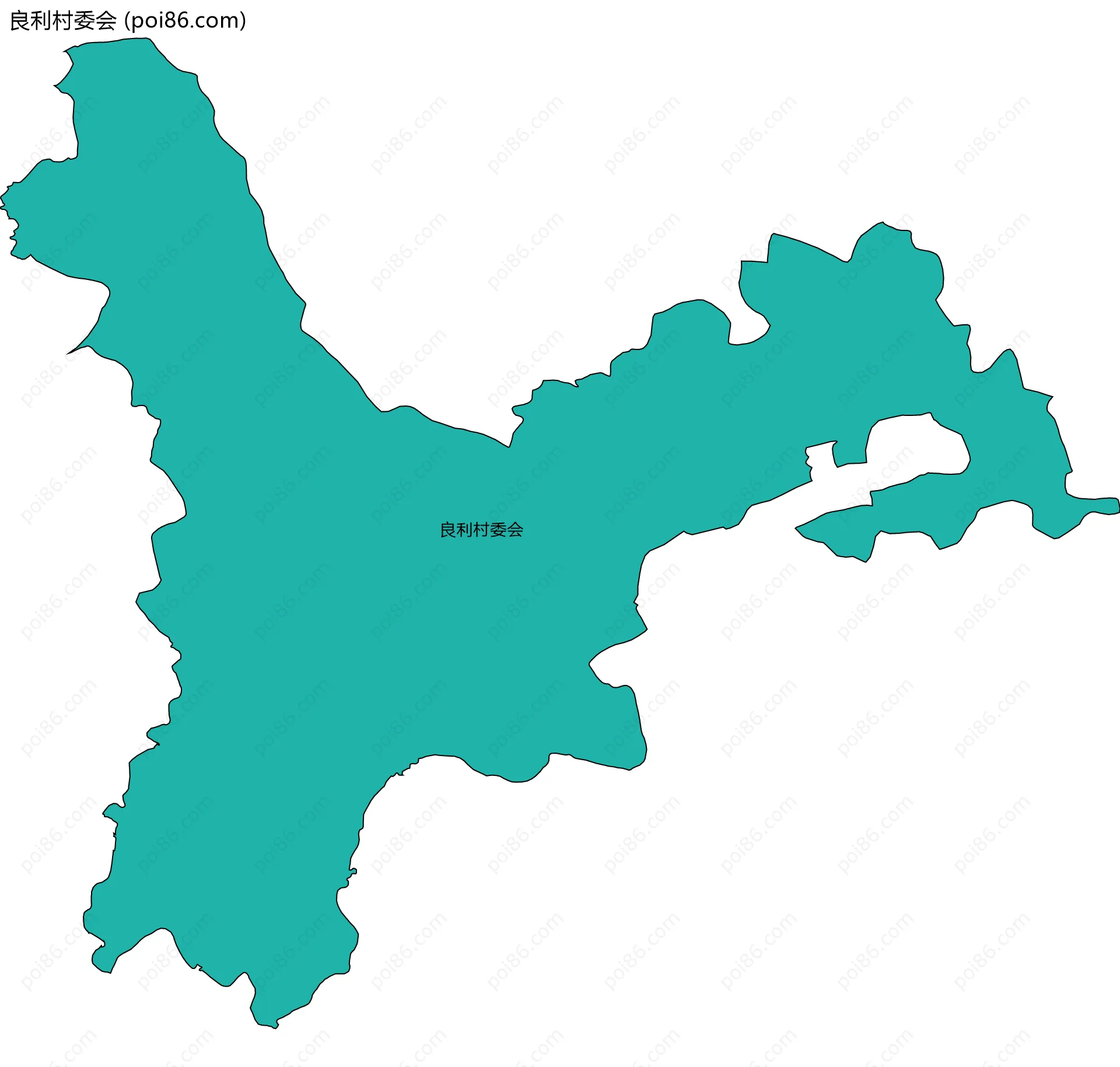 良利村委会边界地图
