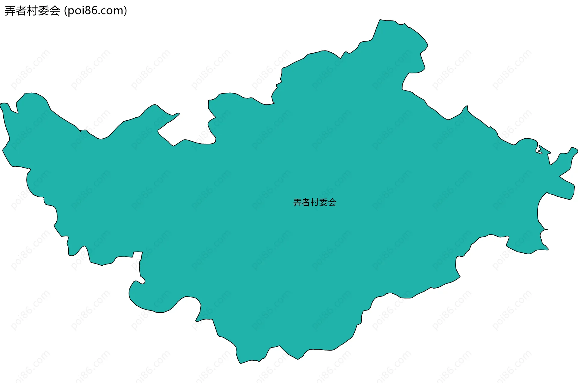 弄者村委会边界地图