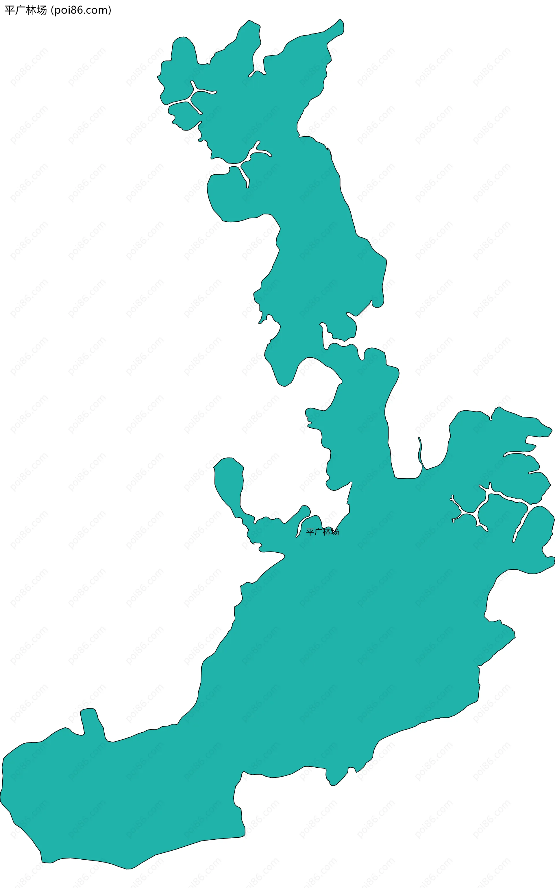 平广林场边界地图