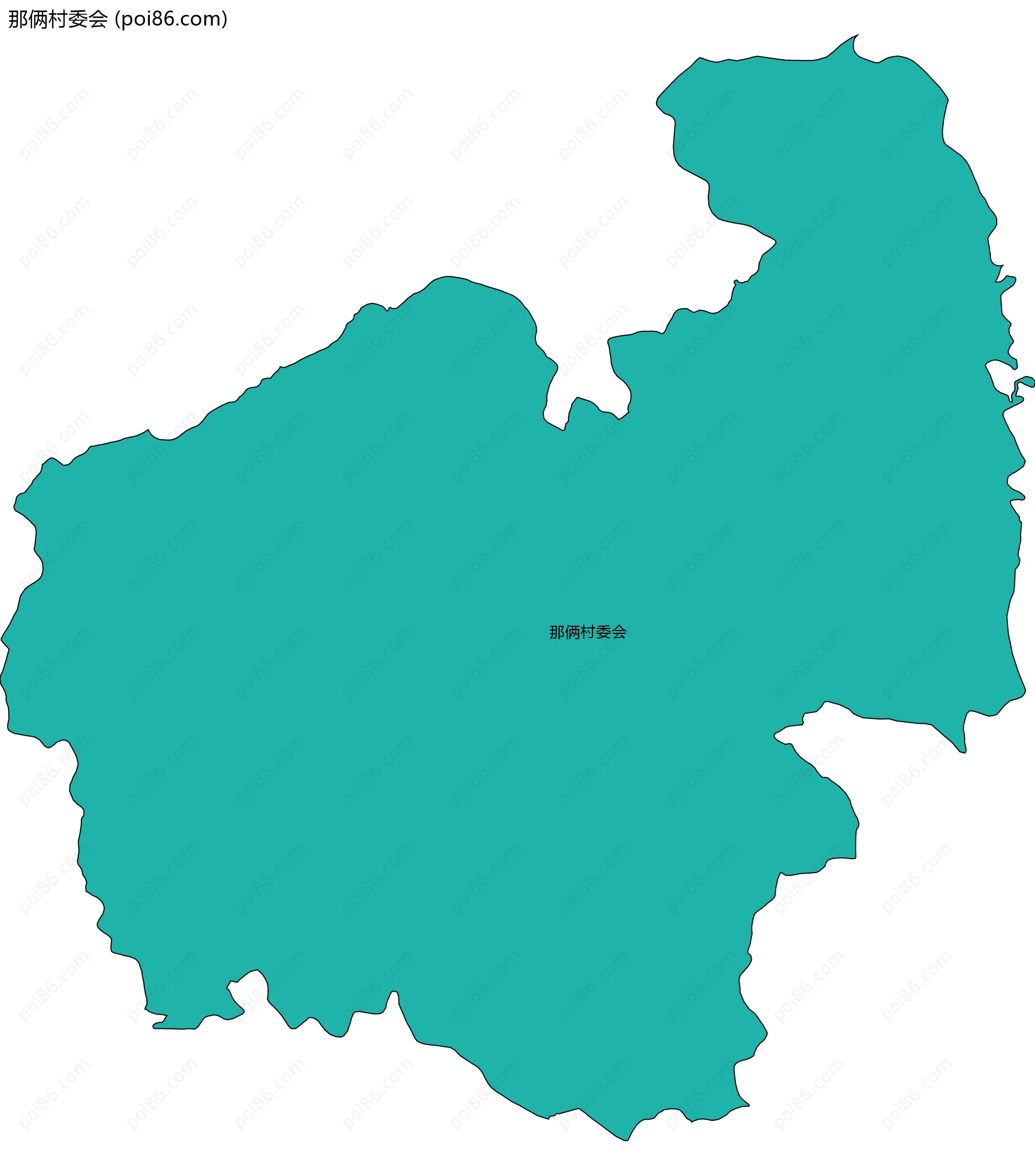 那俩村委会边界地图