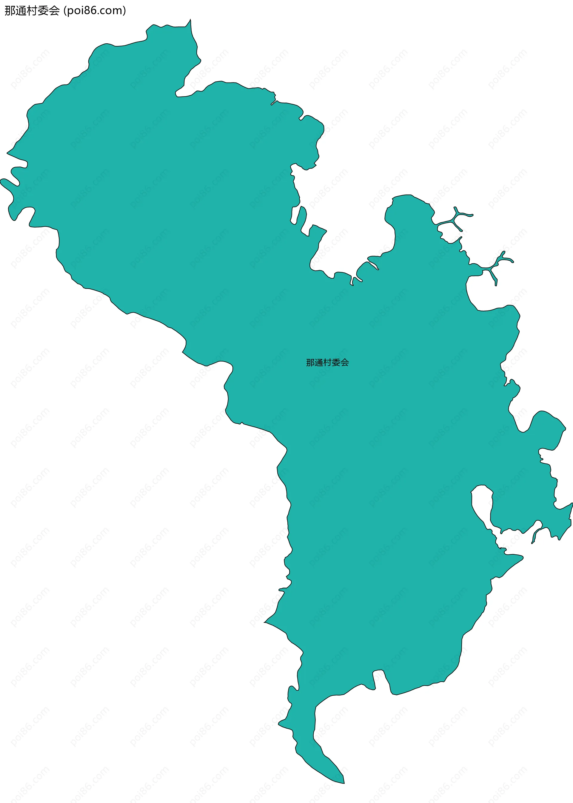 那通村委会边界地图