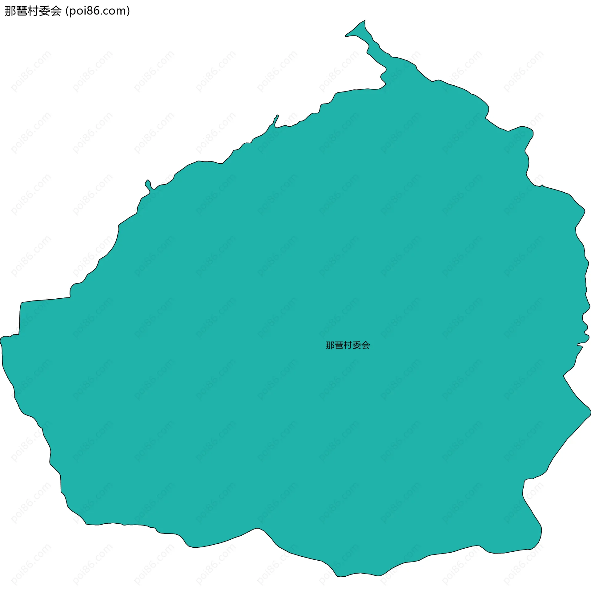 那琶村委会边界地图