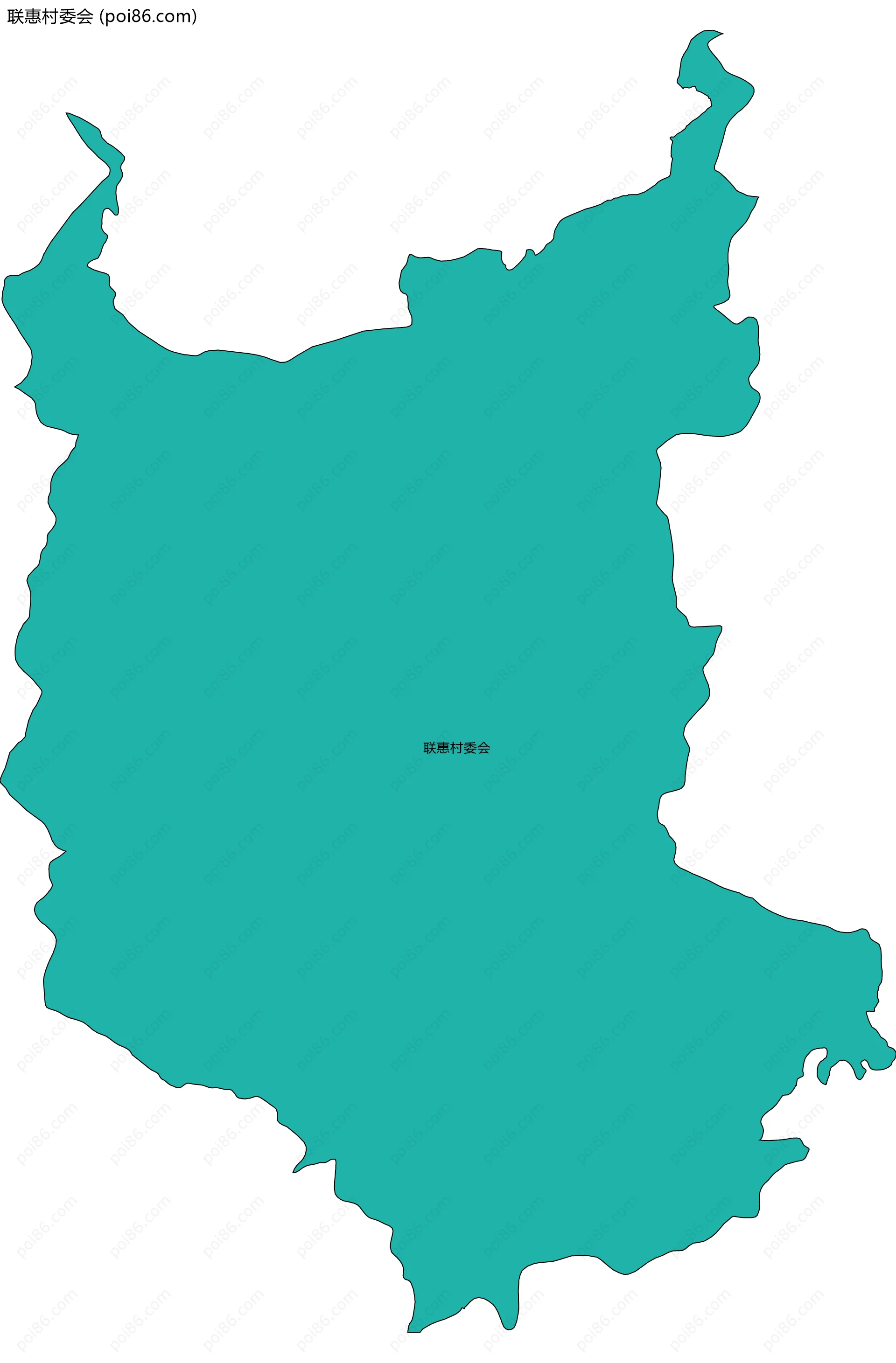 联惠村委会边界地图