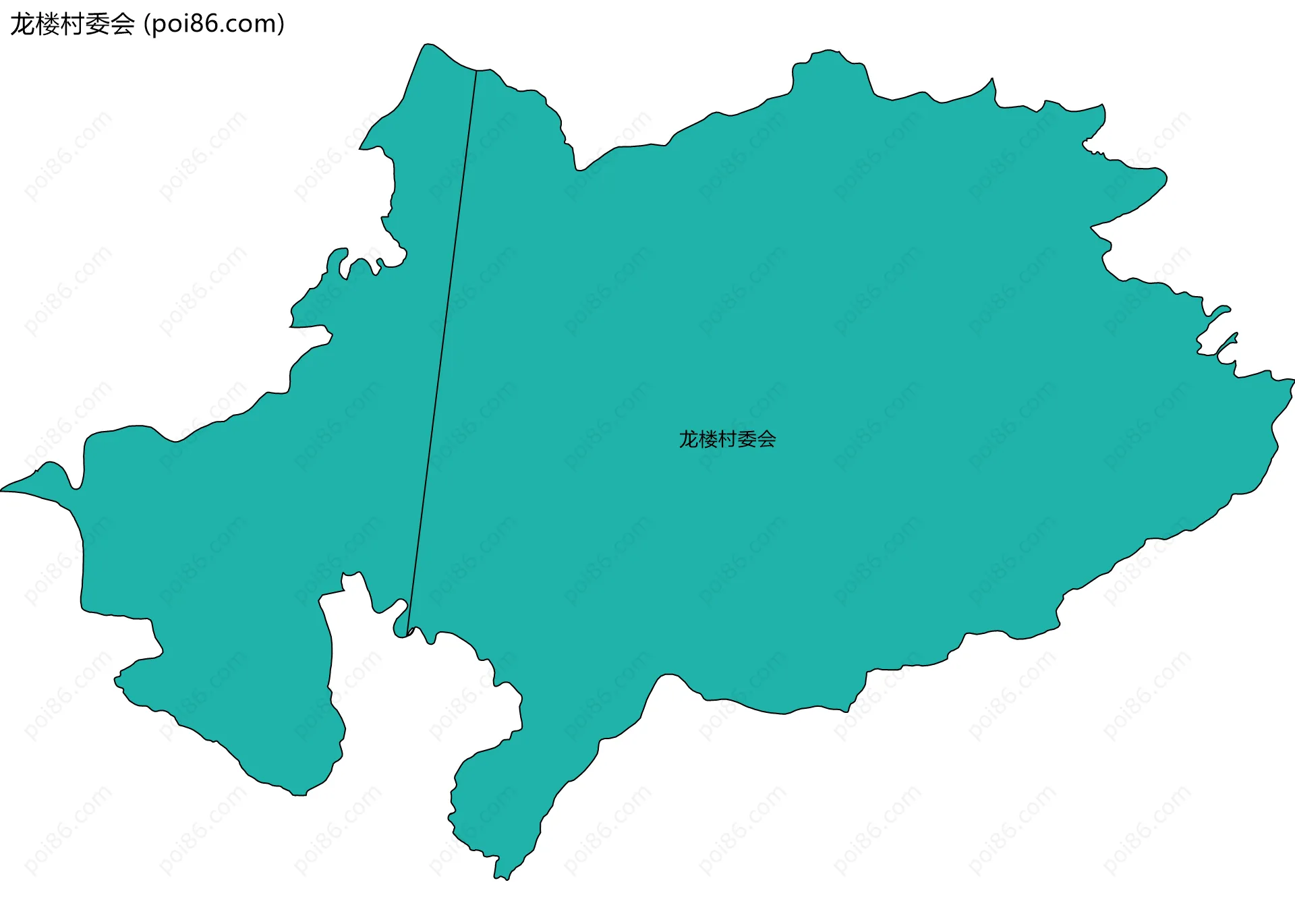 龙楼村委会边界地图