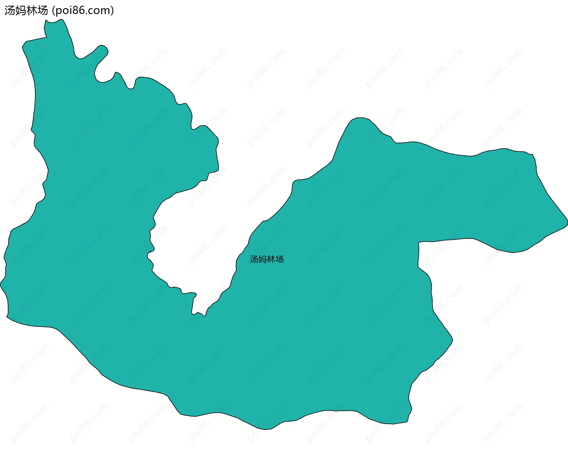 汤妈林场边界地图