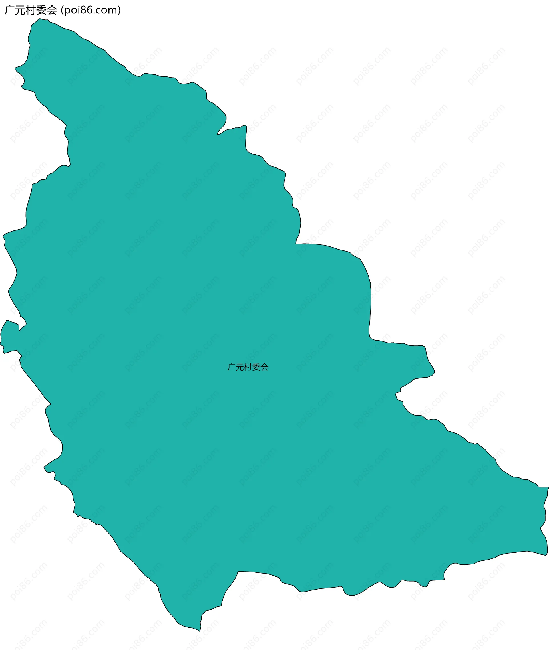 广元村委会边界地图