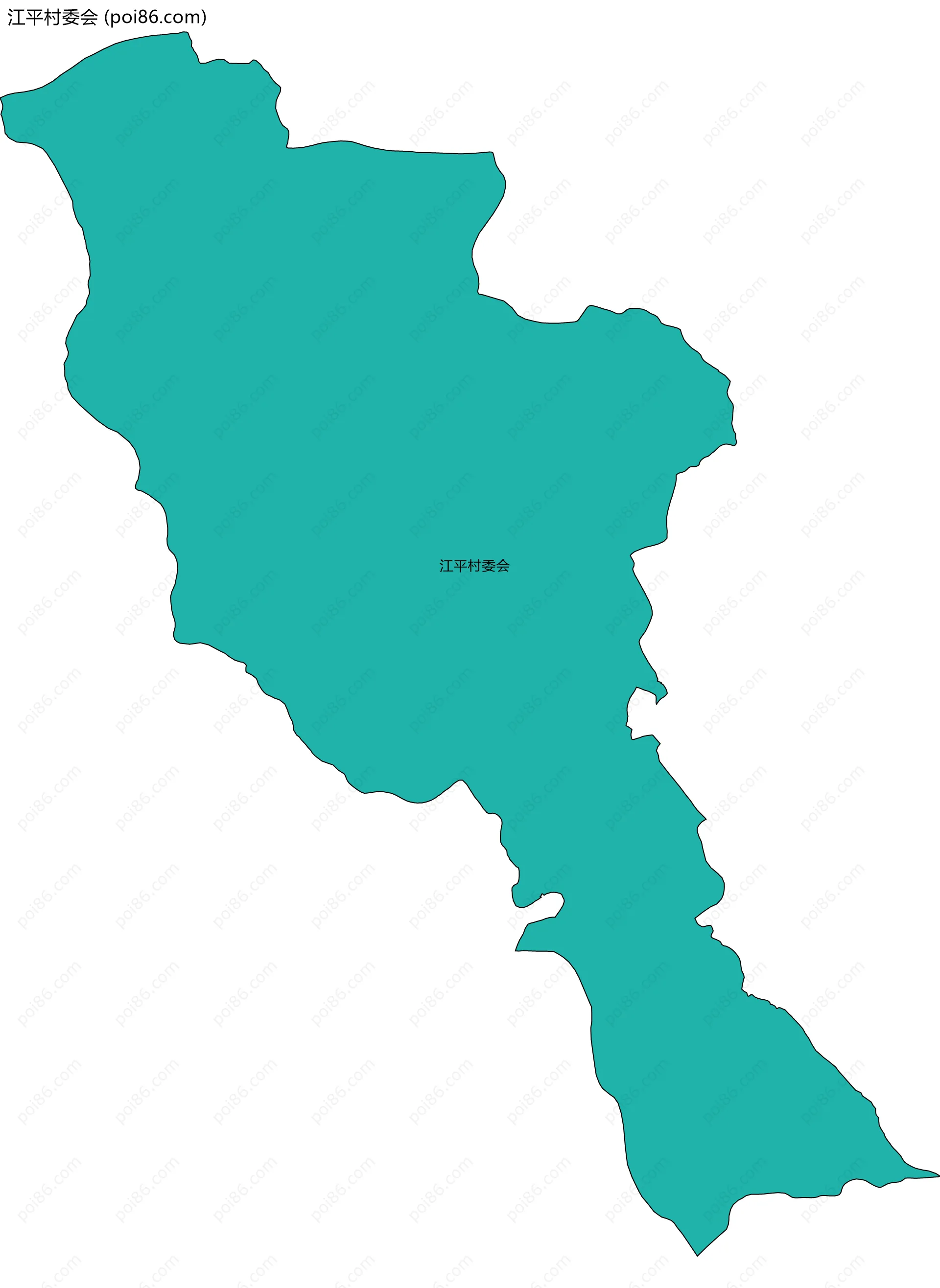 江平村委会边界地图