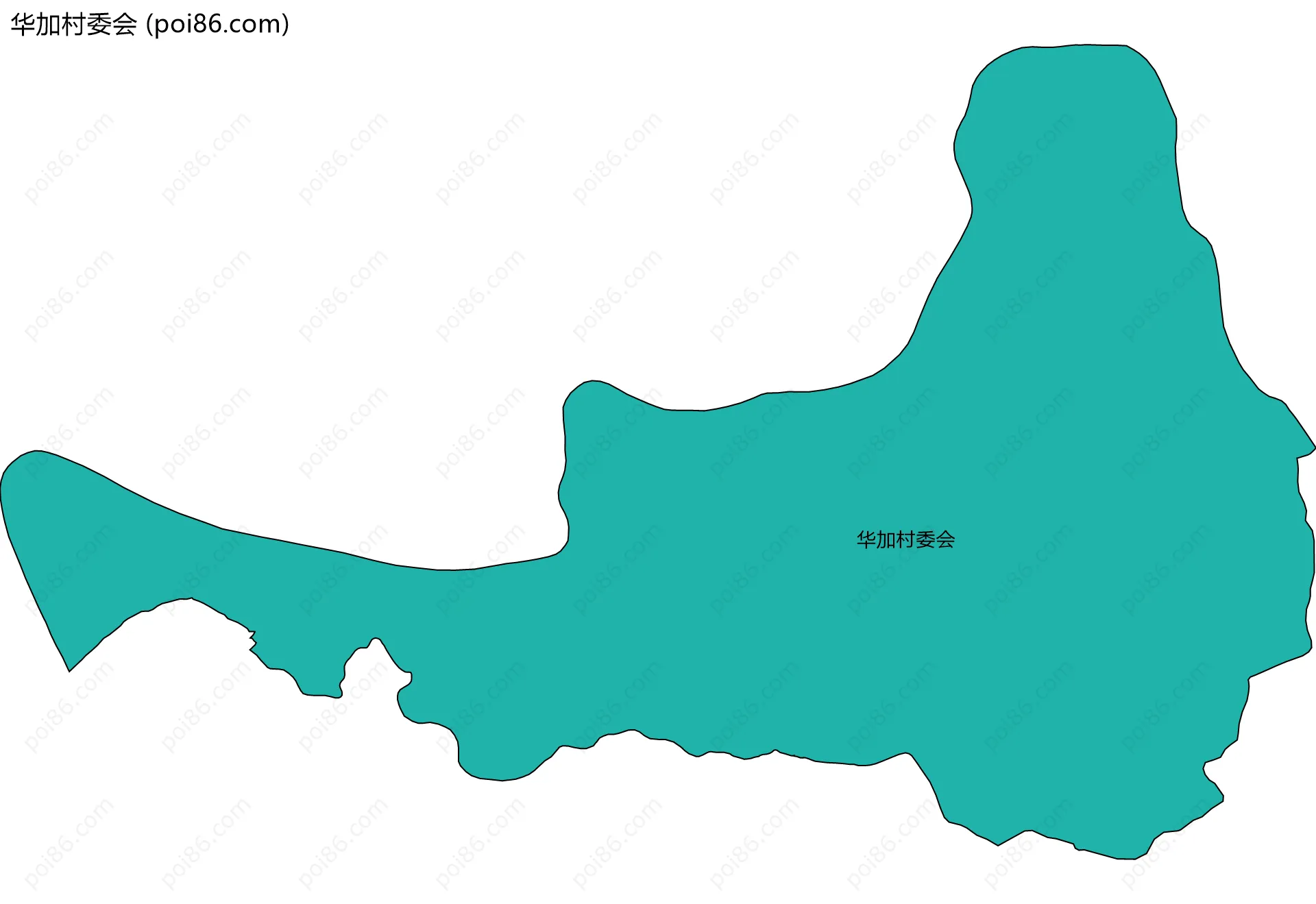 华加村委会边界地图