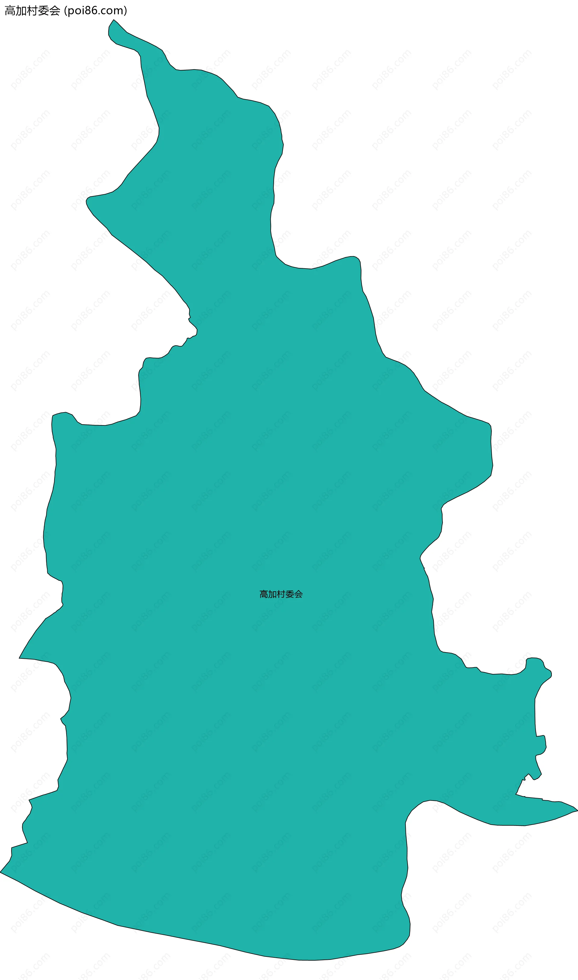 高加村委会边界地图