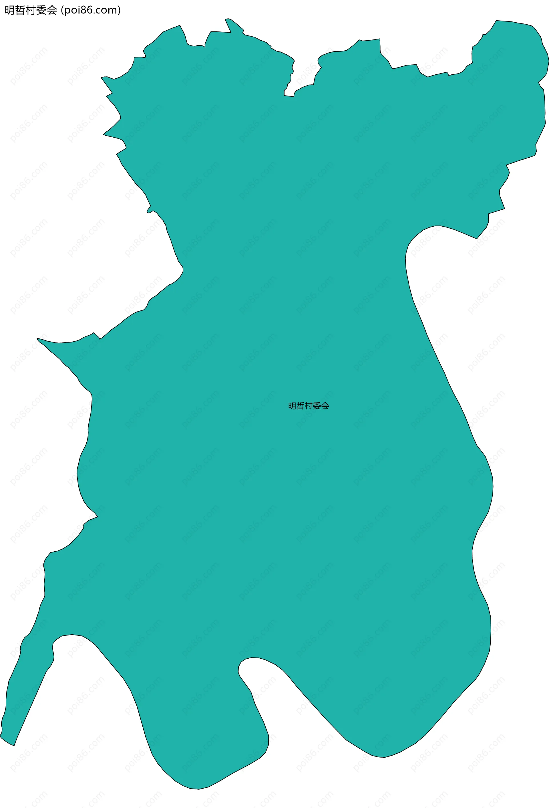 明哲村委会边界地图