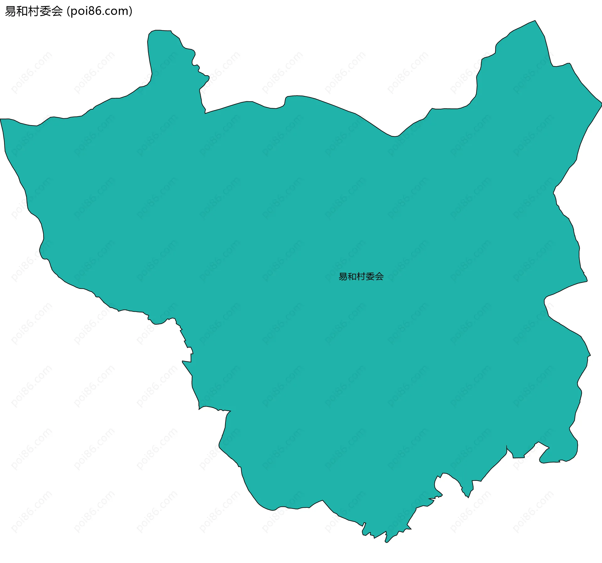 易和村委会边界地图
