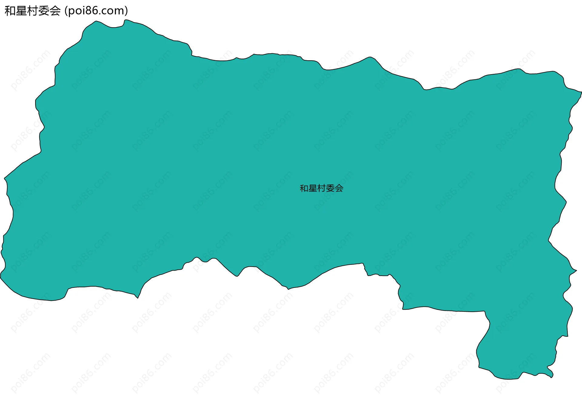 和星村委会边界地图