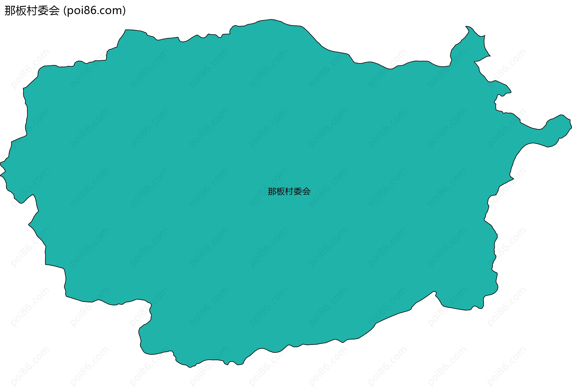 那板村委会边界地图