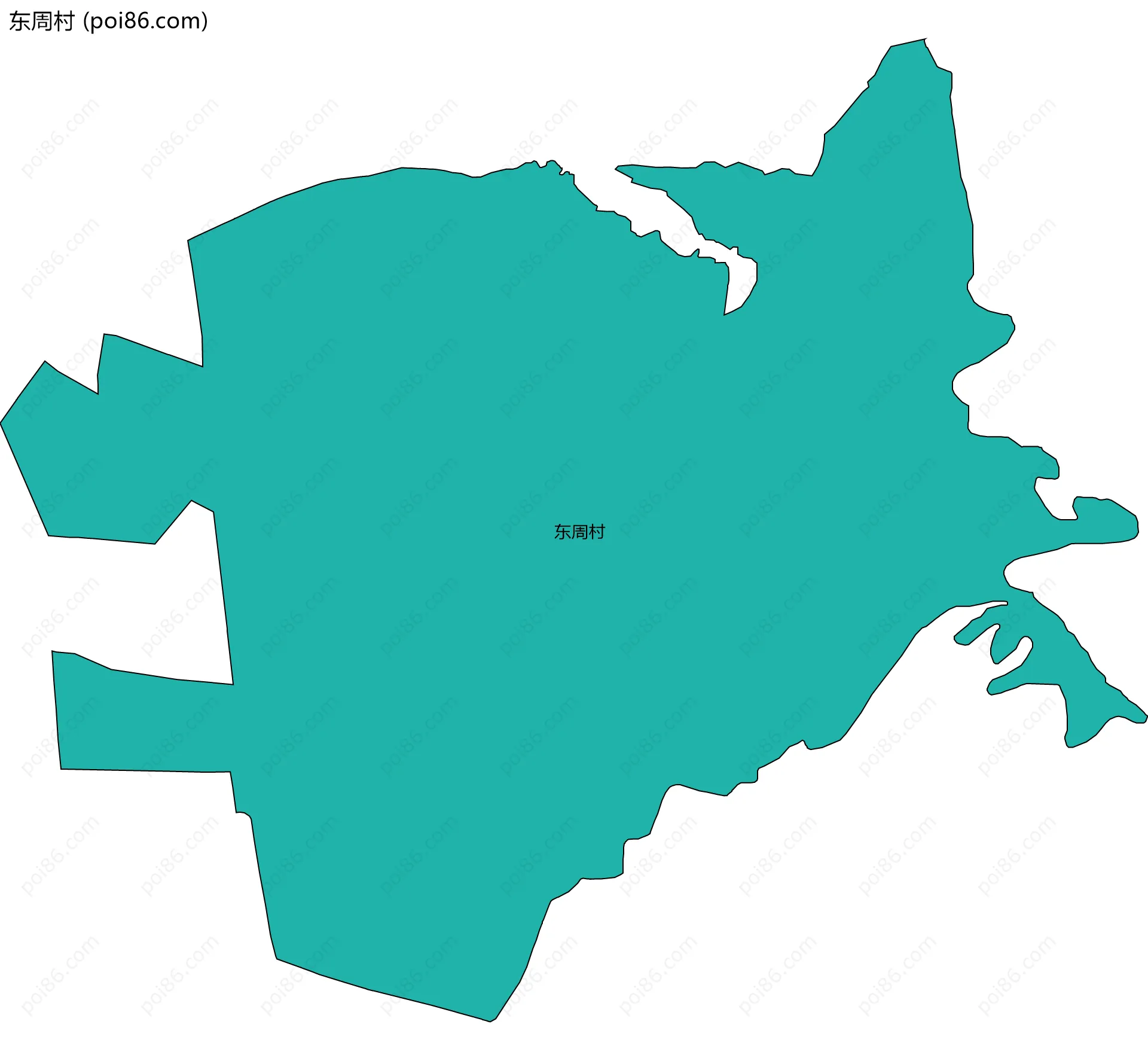 东周村边界地图