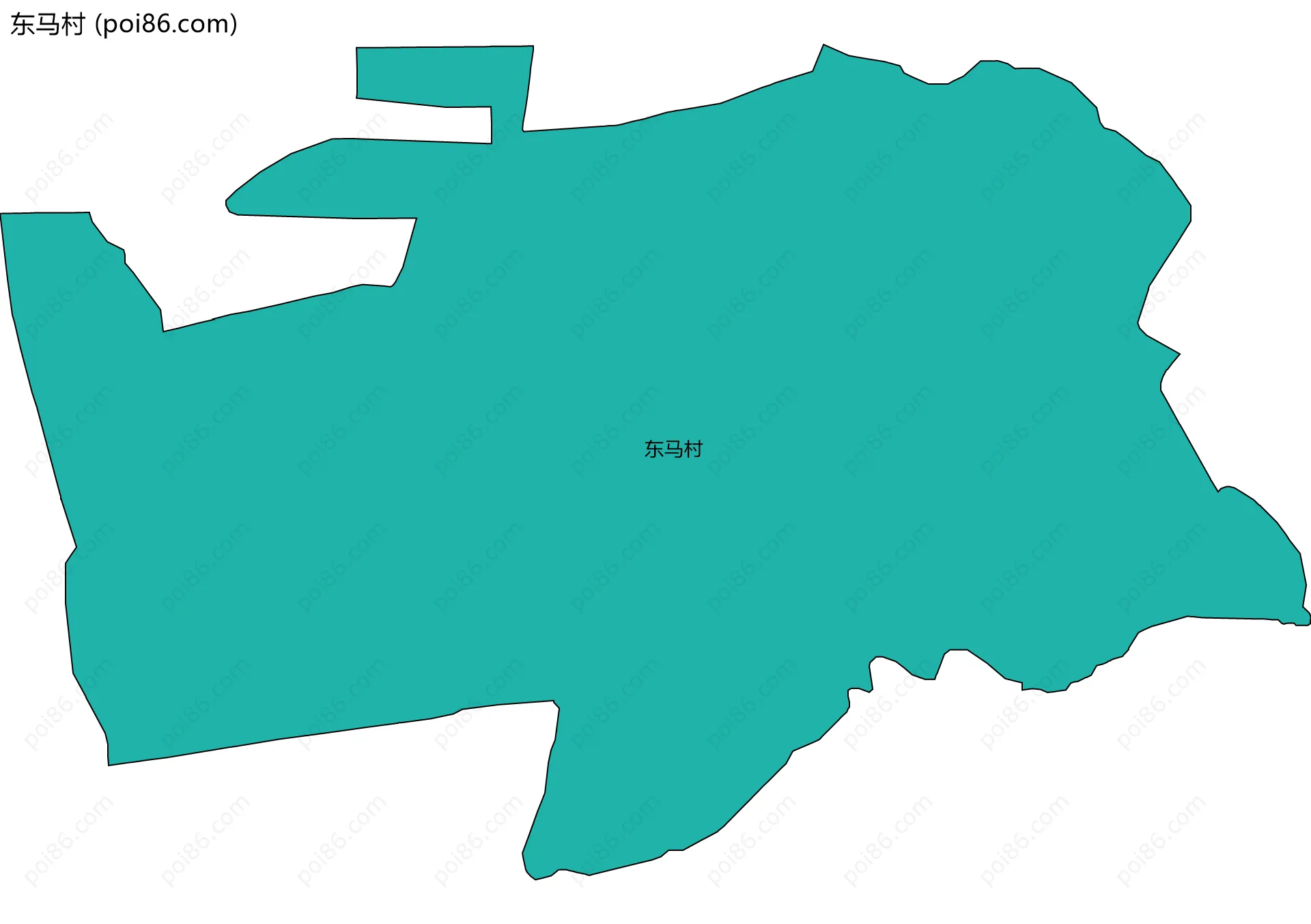 东马村边界地图
