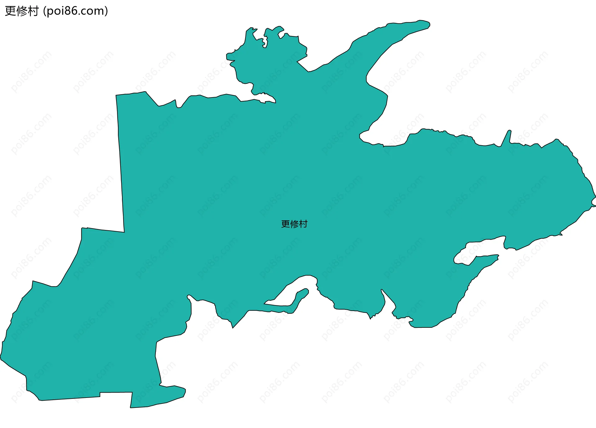 更修村边界地图