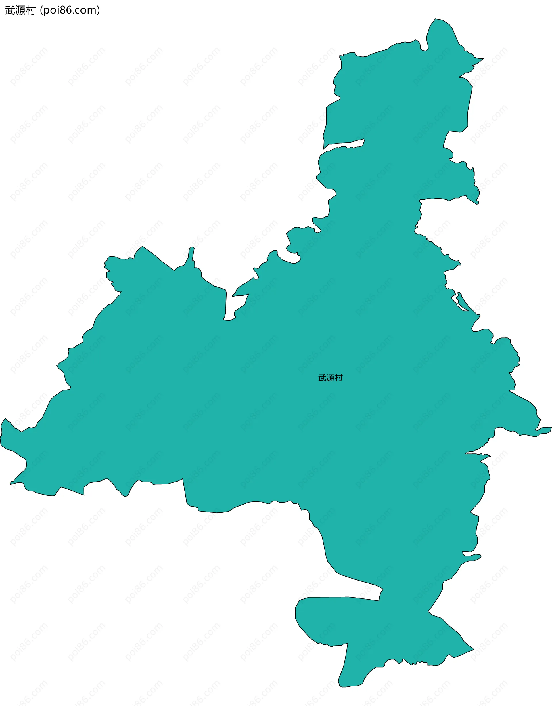 武源村边界地图