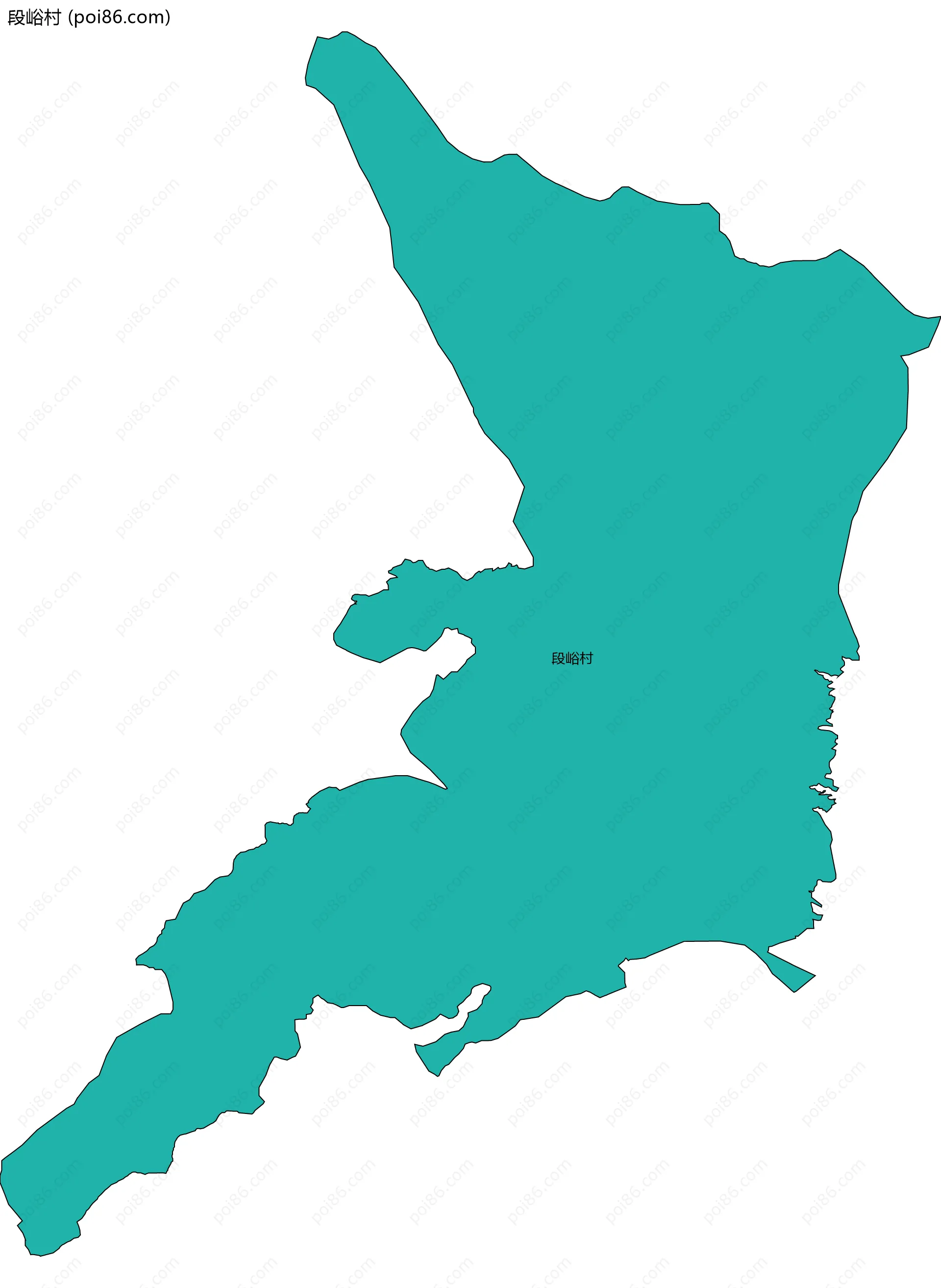 段峪村边界地图