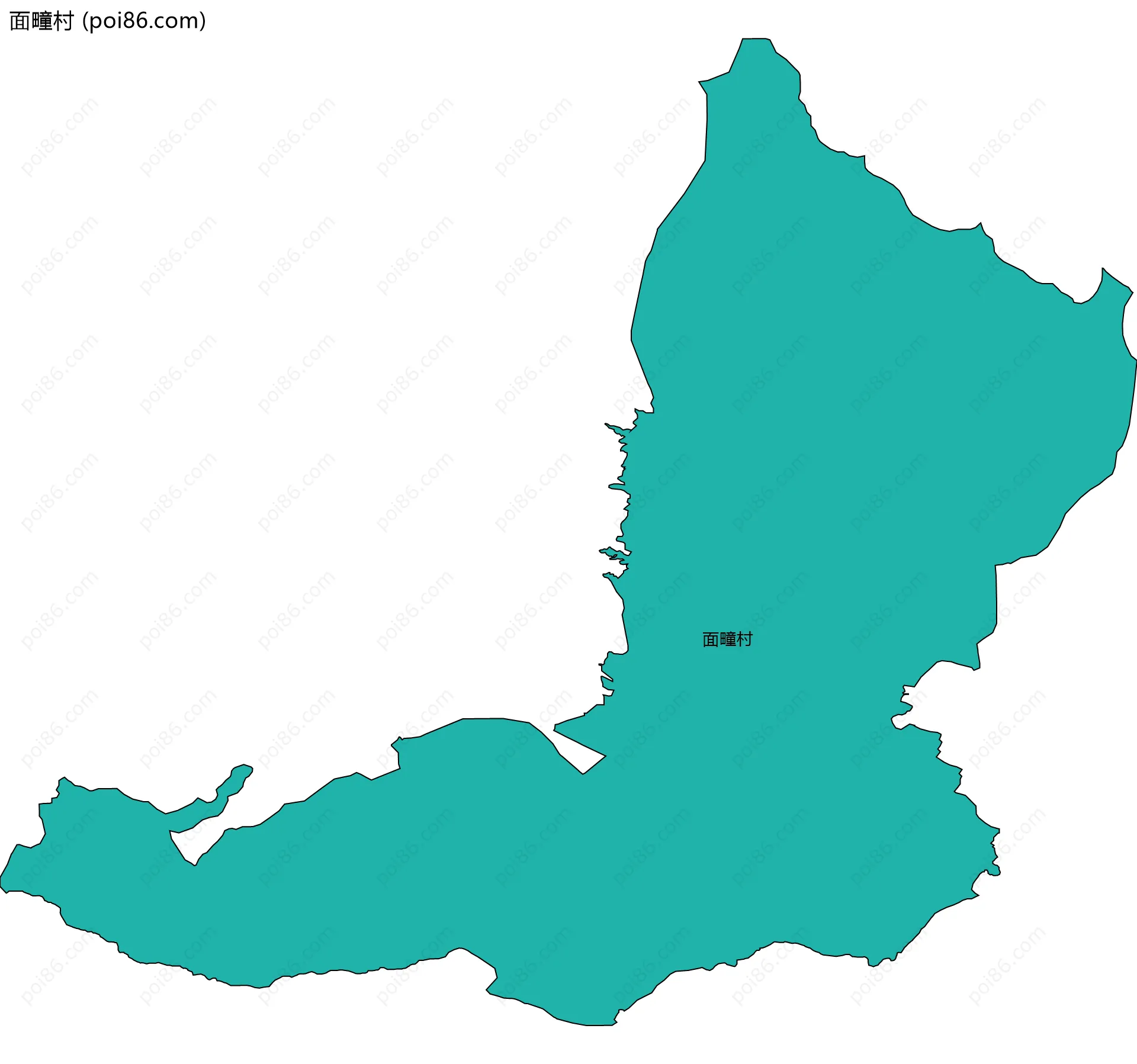面疃村边界地图