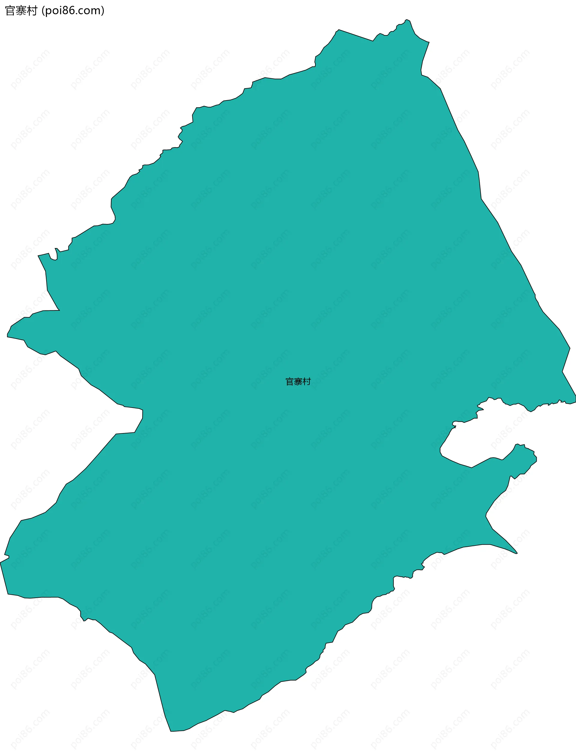 官寨村边界地图