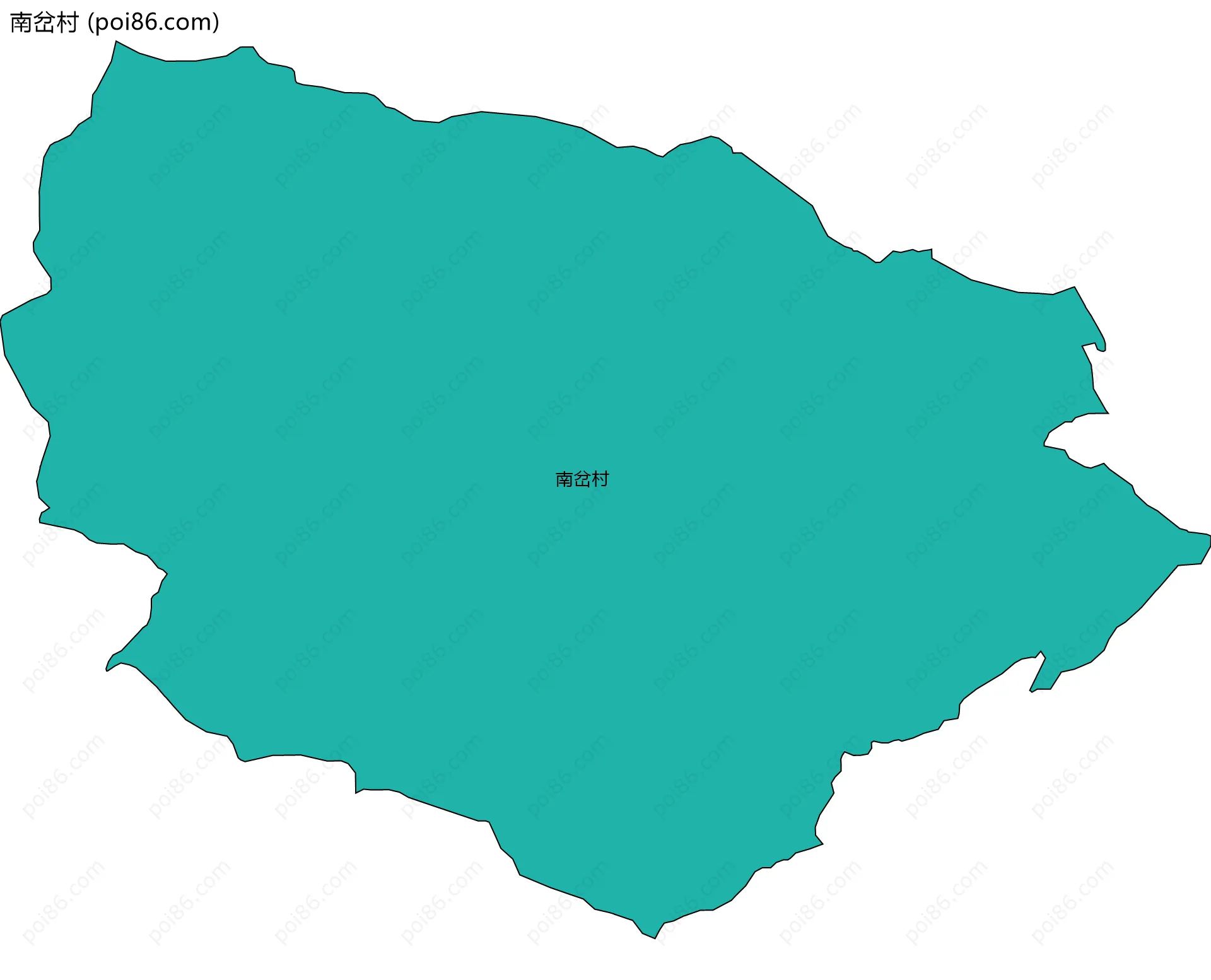 南岔村边界地图