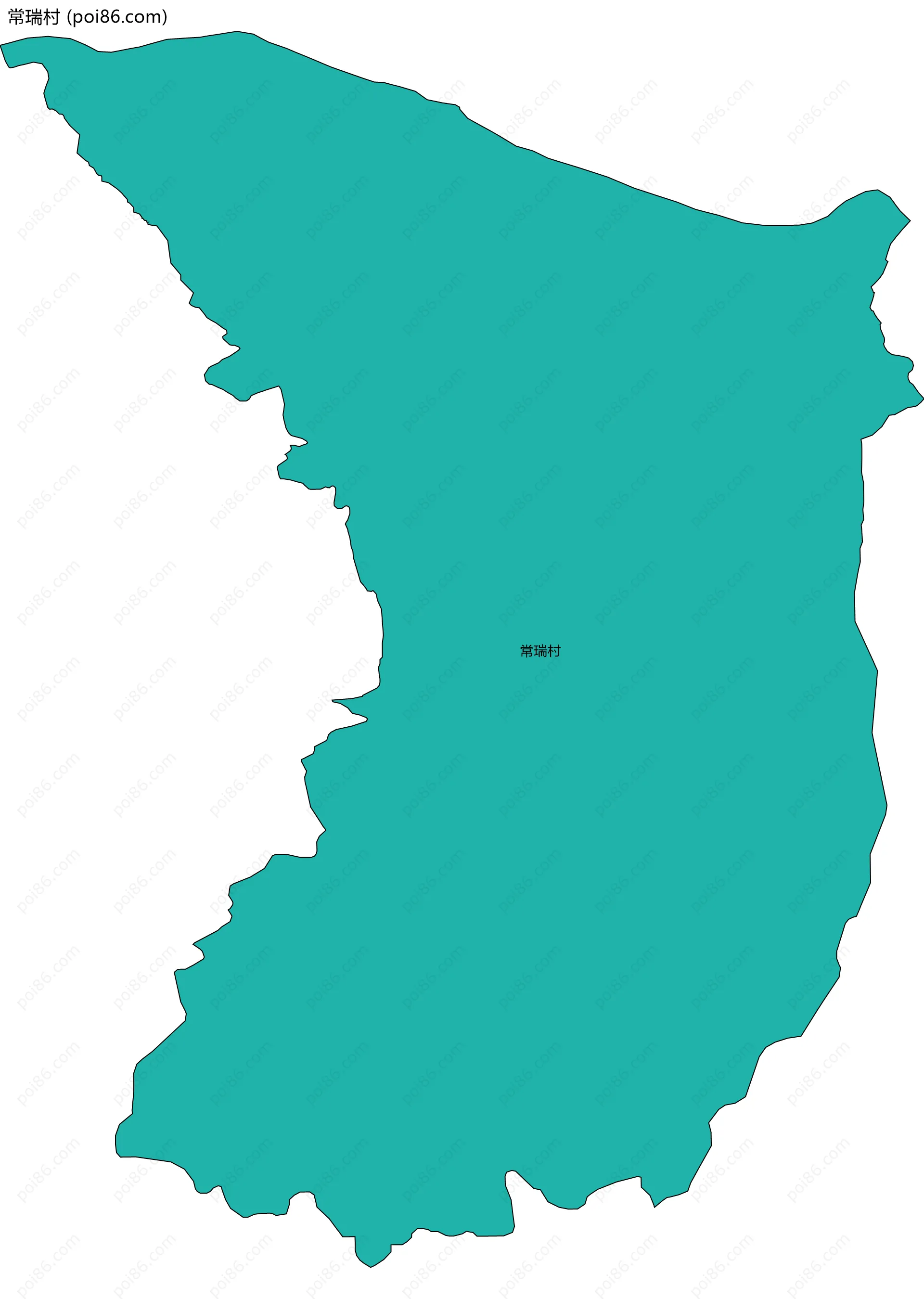 常瑞村边界地图