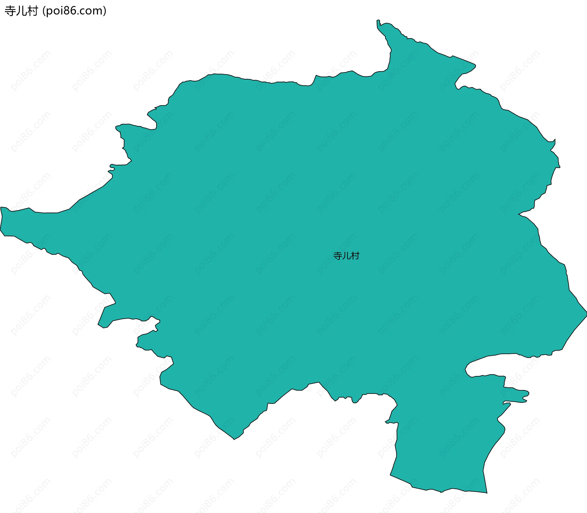 寺儿村边界地图