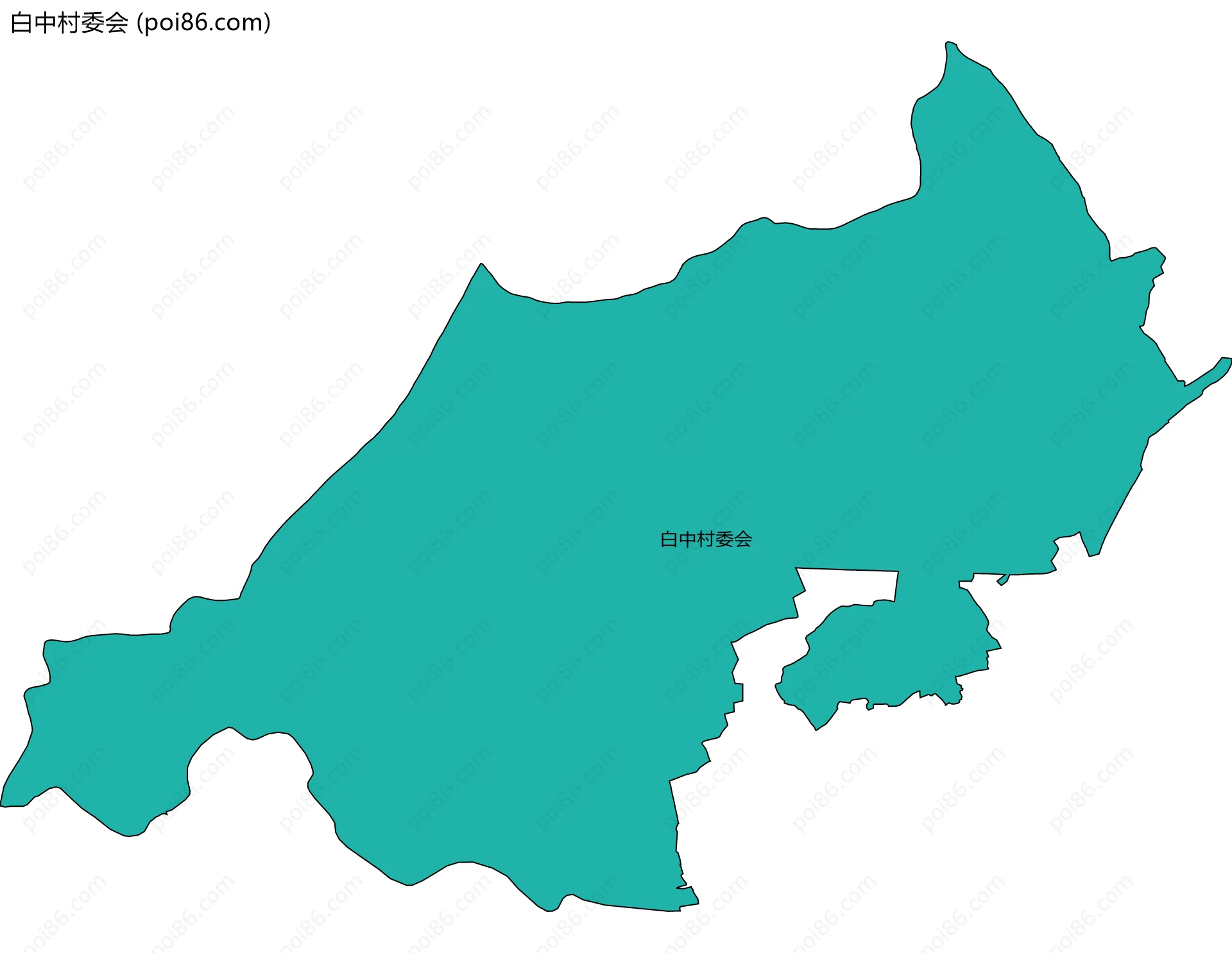 白中村委会边界地图