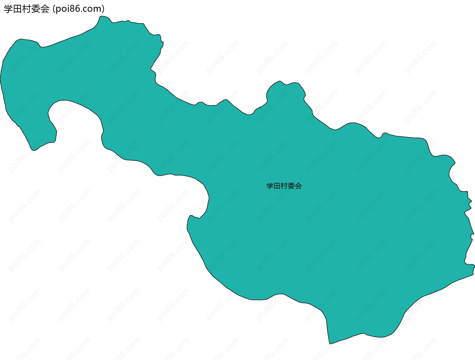 学田村委会边界地图