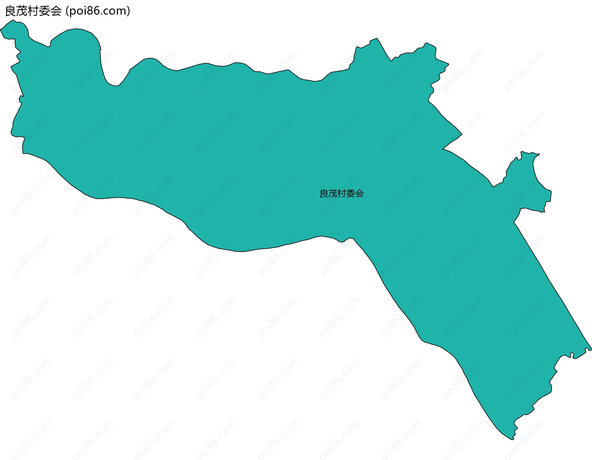 良茂村委会边界地图