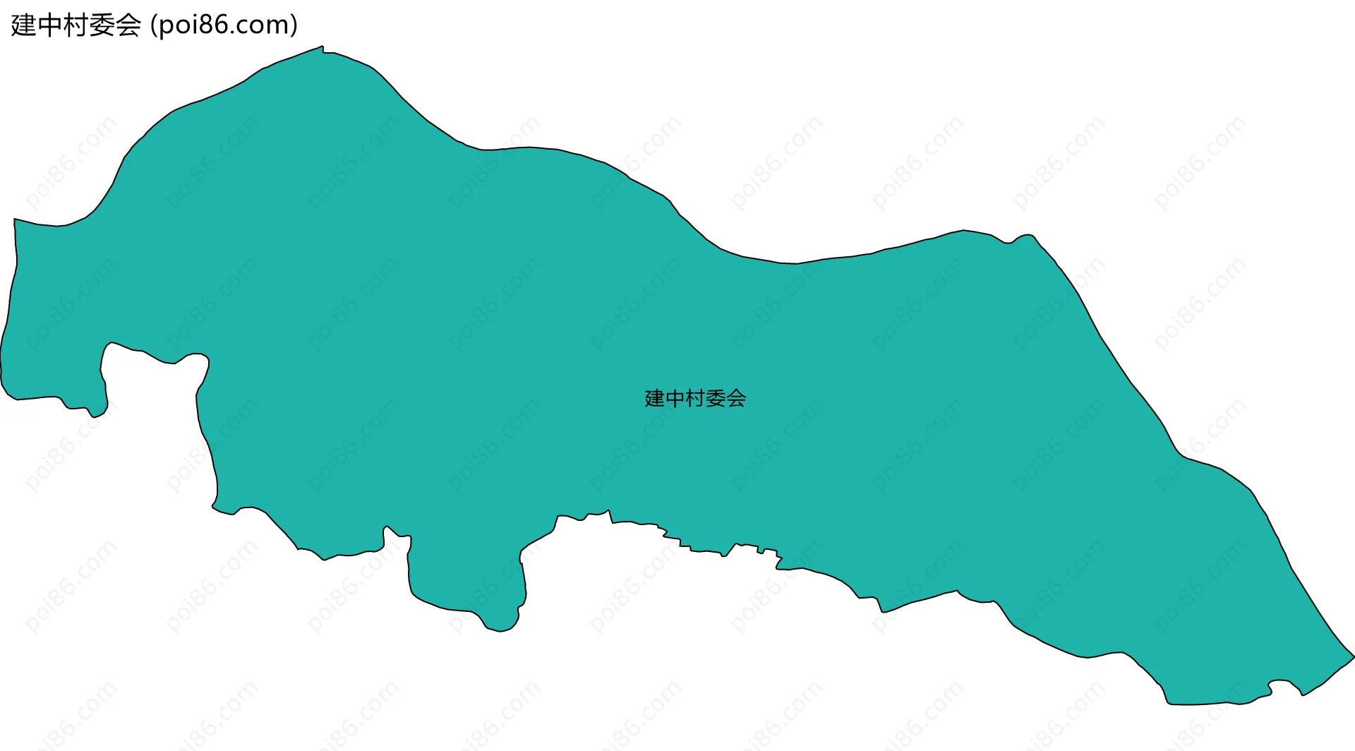 建中村委会边界地图